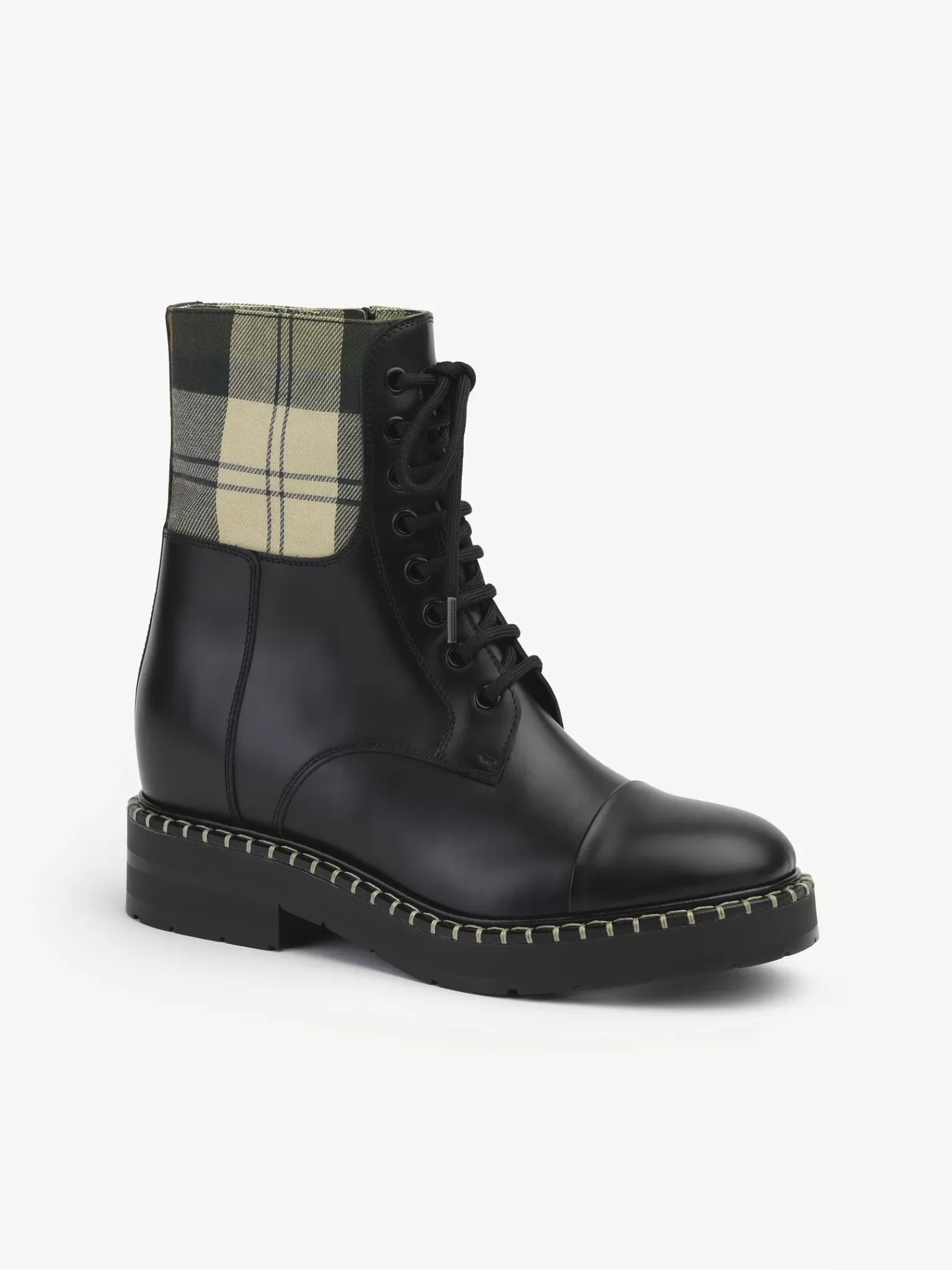 Femme Chloé Bottines A Lacets Noua Barbour Pour Chloe