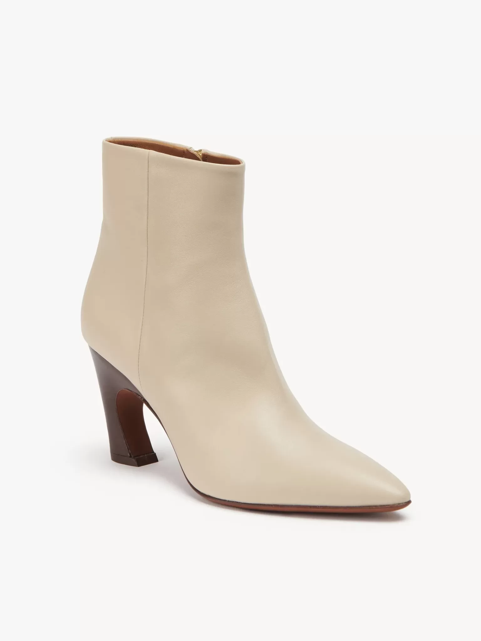 Femme Chloé Bottines A Talon Oli