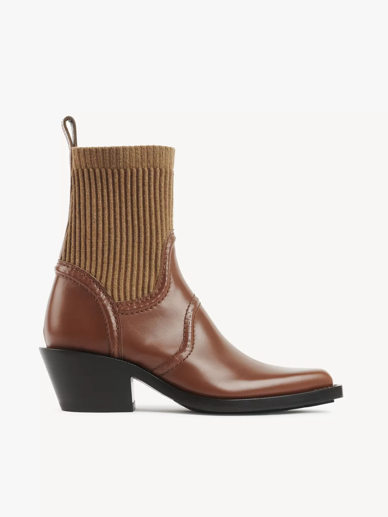 Femme Chloé Bottines Texanes Effet Chaussette Nellie