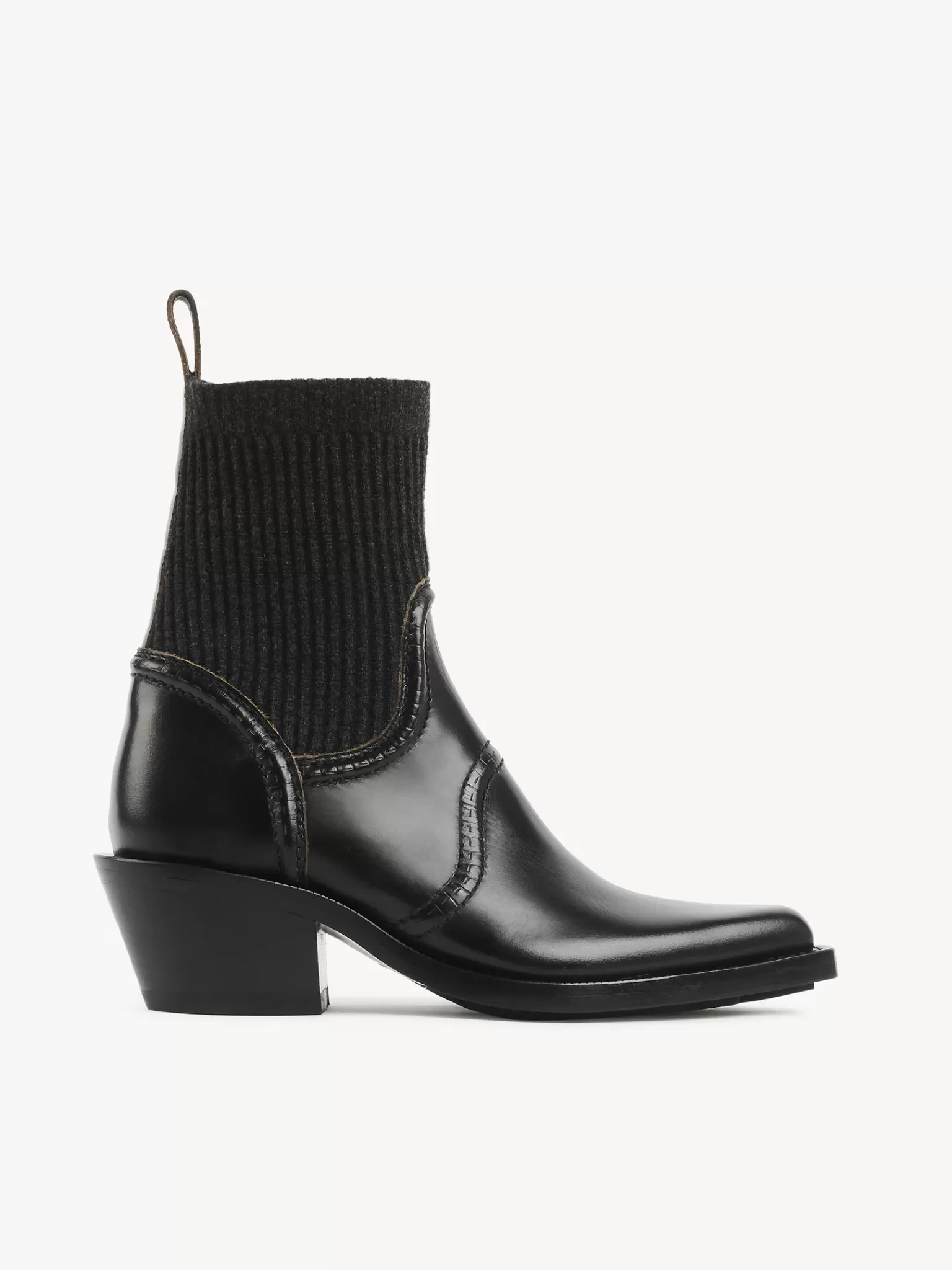 Femme Chloé Bottines Texanes Effet Chaussette Nellie