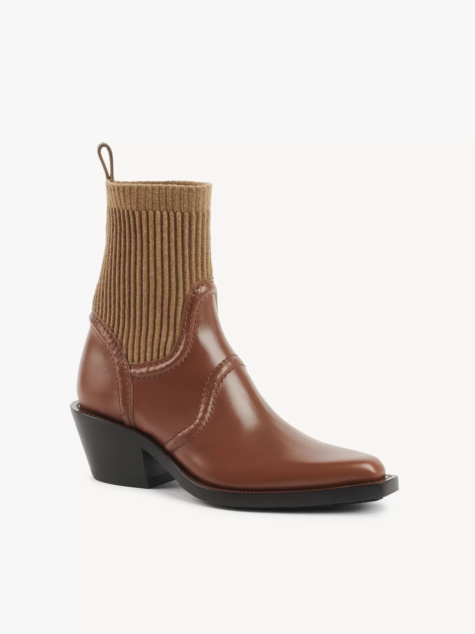 Femme Chloé Bottines Texanes Effet Chaussette Nellie