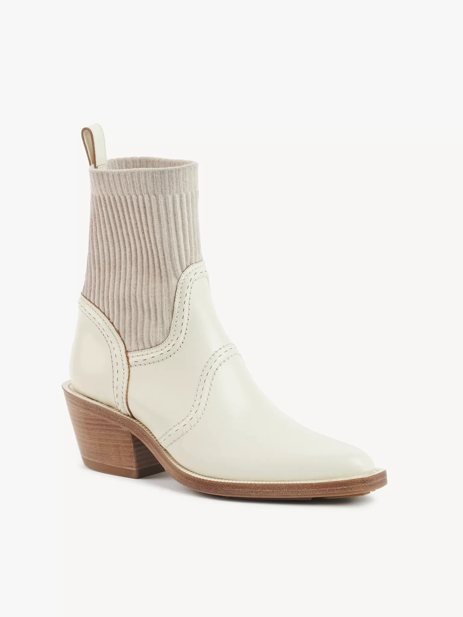 Femme Chloé Bottines Texanes Effet Chaussette Nellie