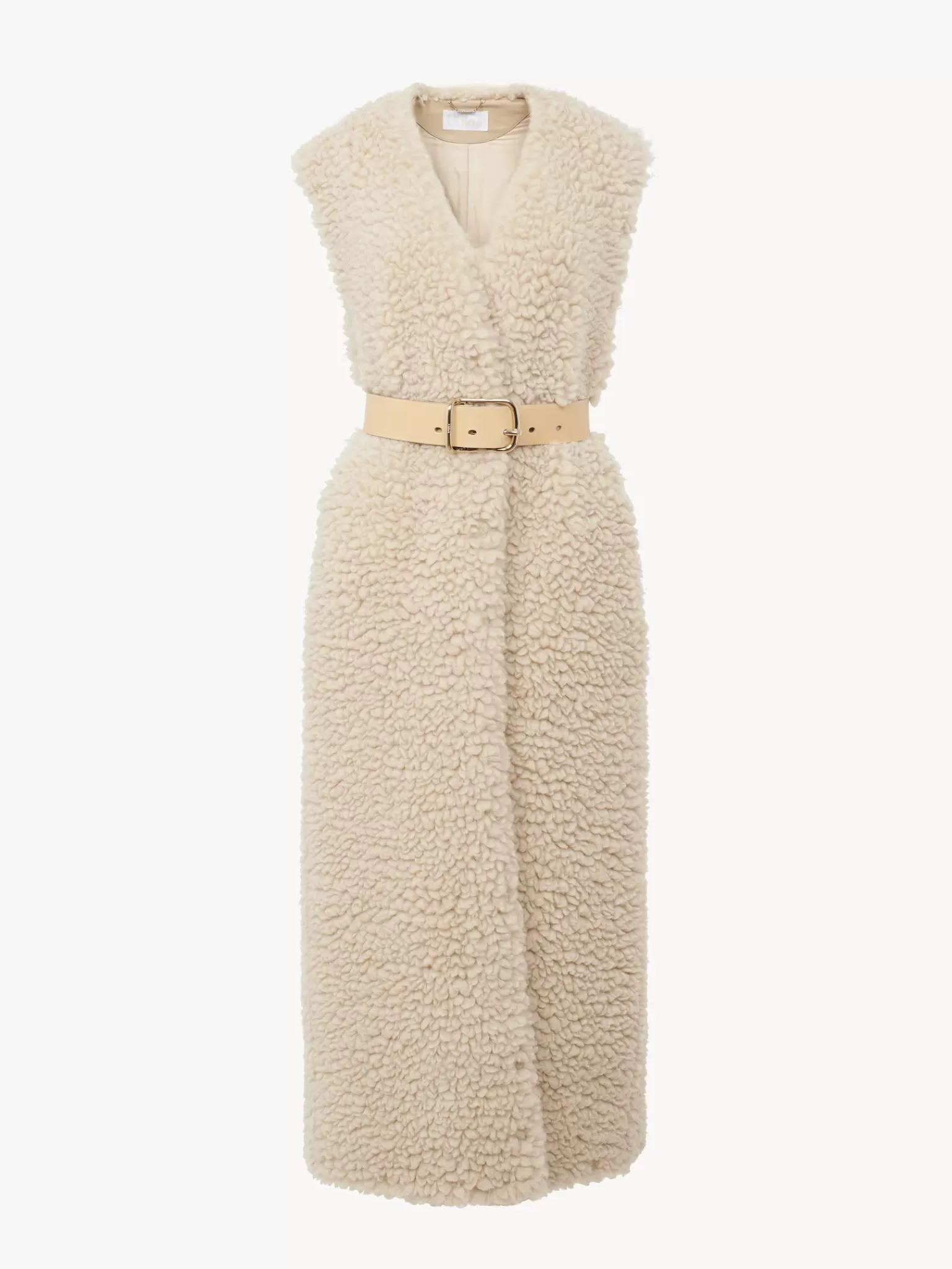 Femme Chloé Gilet Long Ceinture