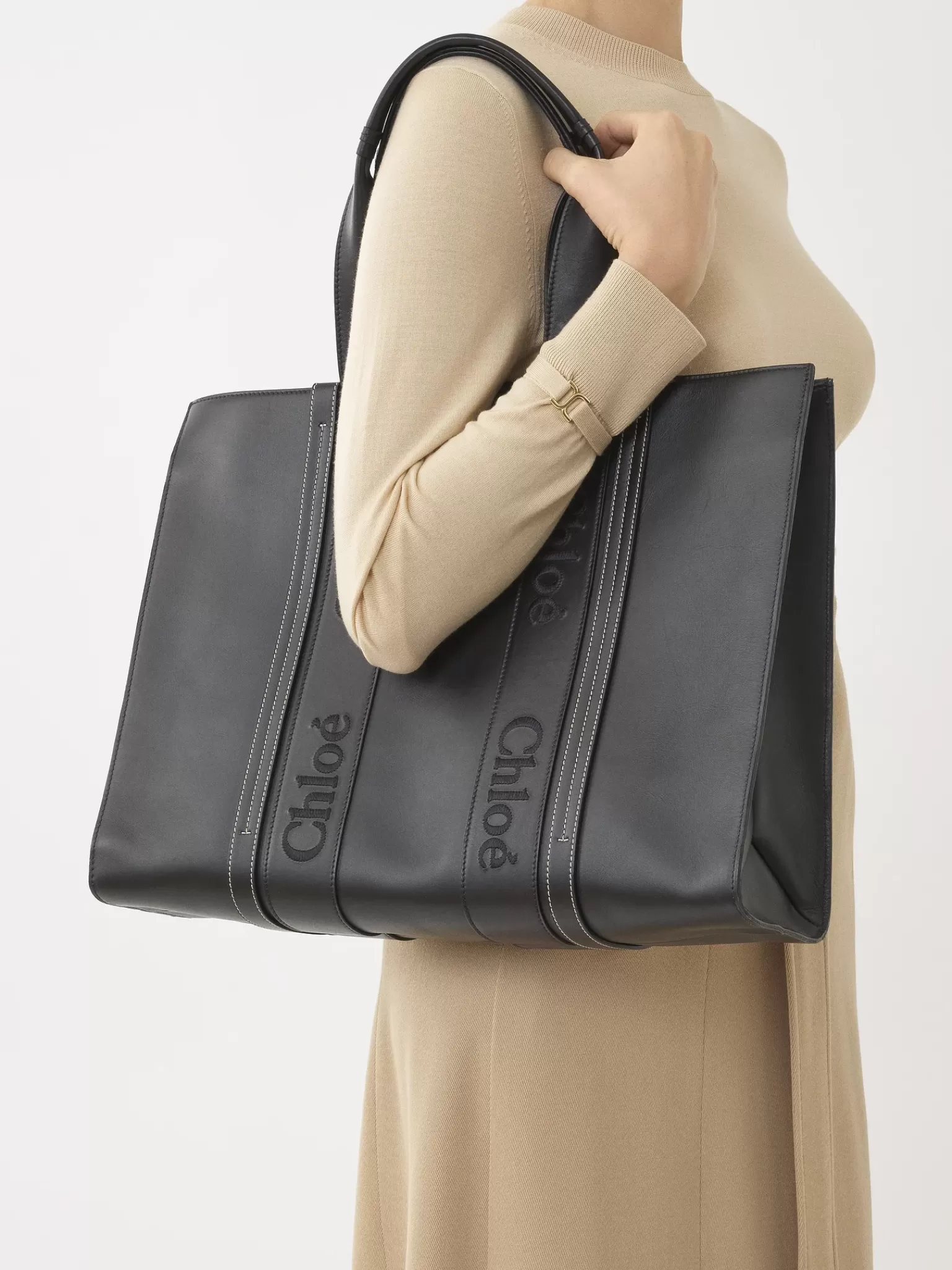 Femme Chloé Large Sac Cabas Woody