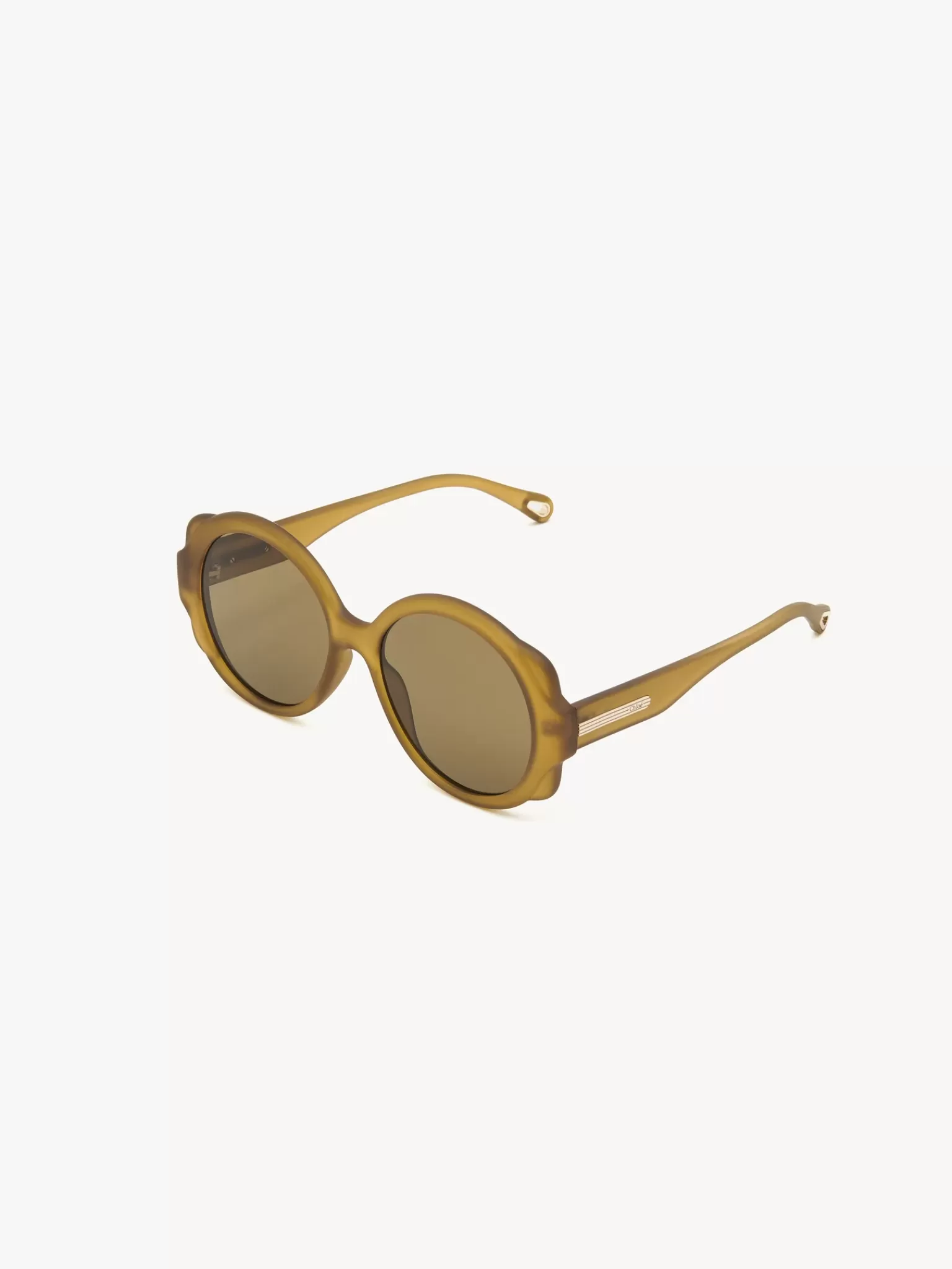 Femme Chloé Lunettes De Soleil Rondes Mirtha