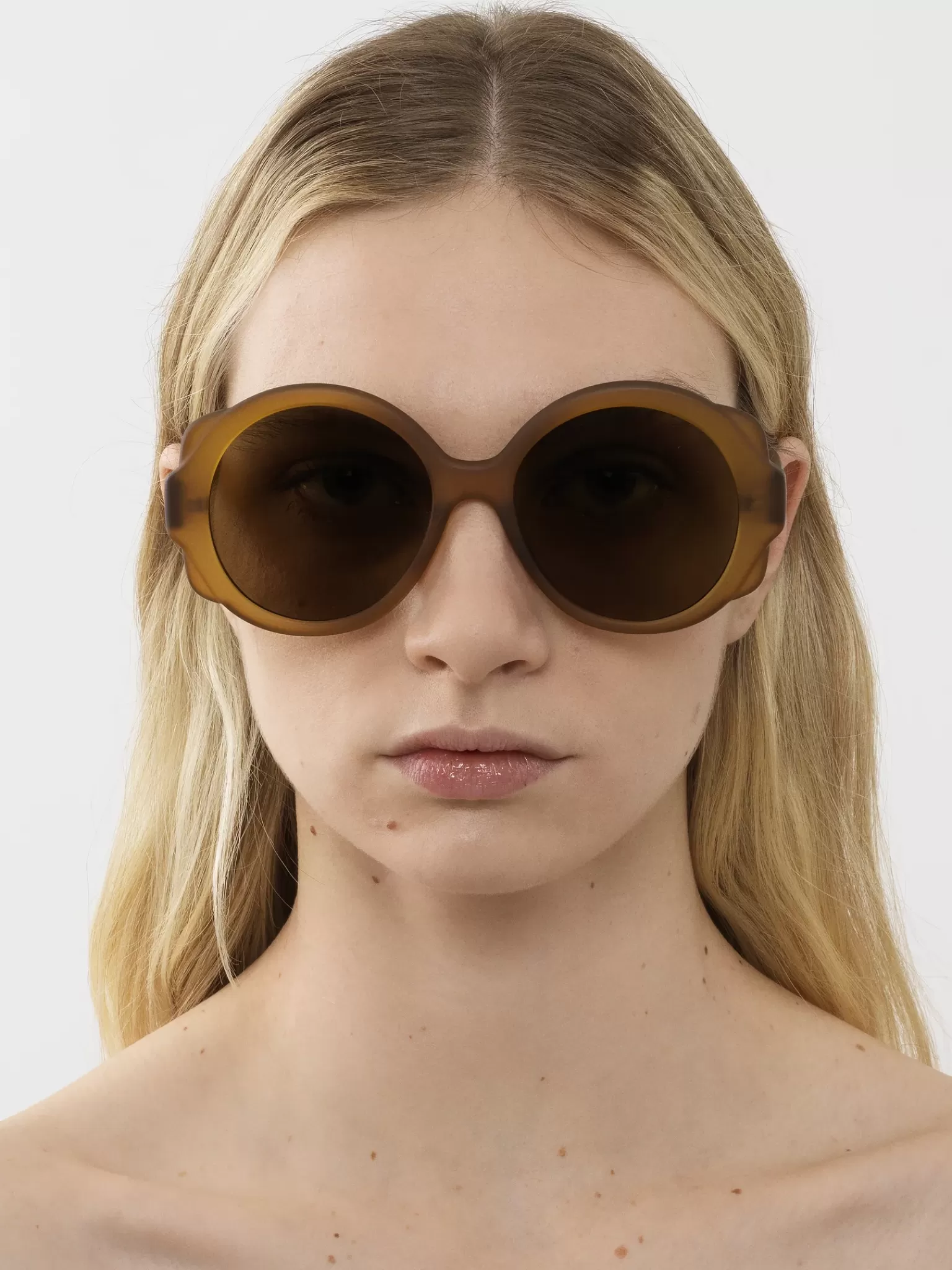 Femme Chloé Lunettes De Soleil Rondes Mirtha