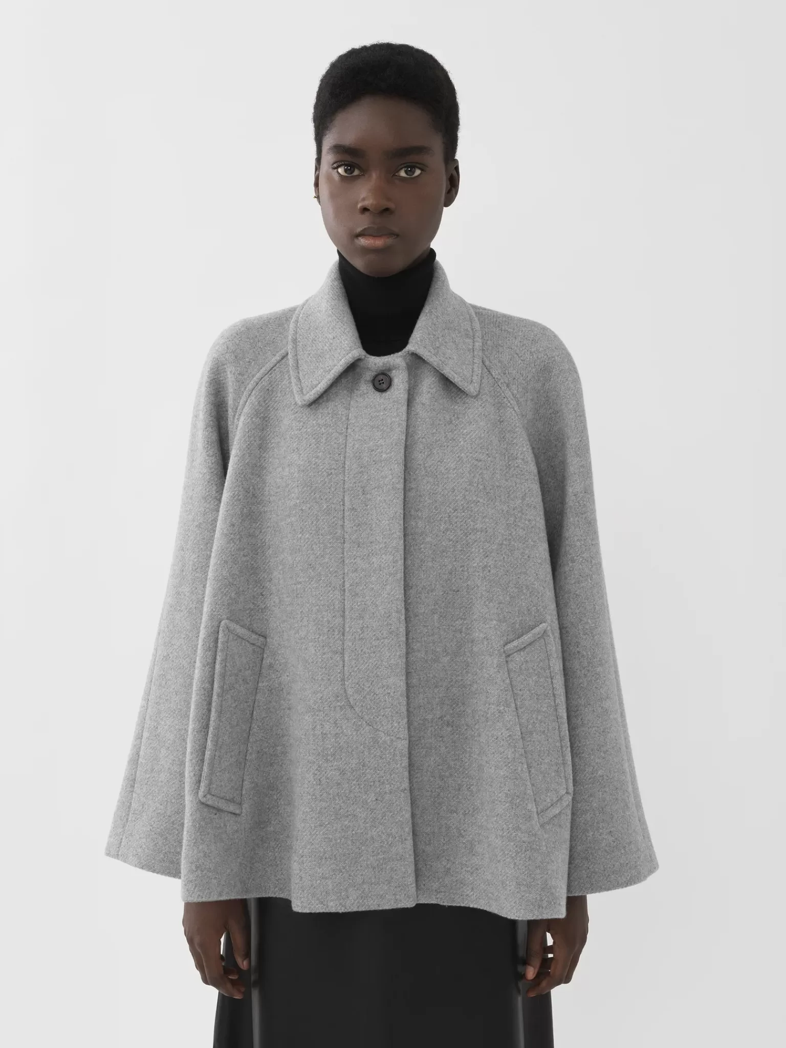 Femme Chloé Manteau Court Style Cape