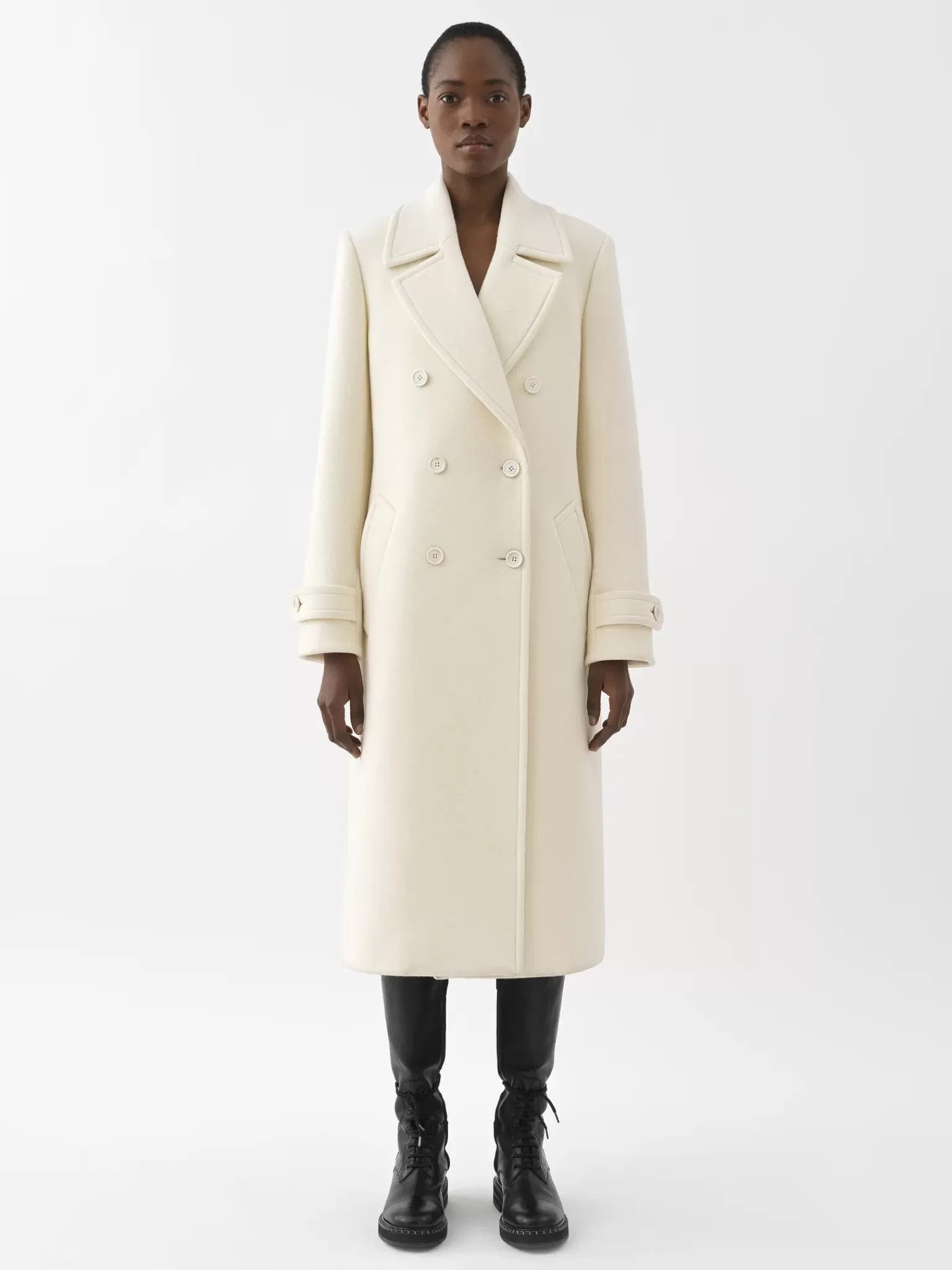 Femme Chloé Manteau Long Croise