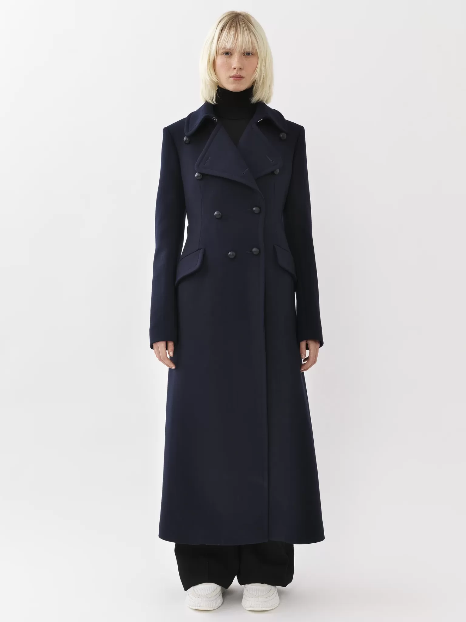 Femme Chloé Manteau Officier Long