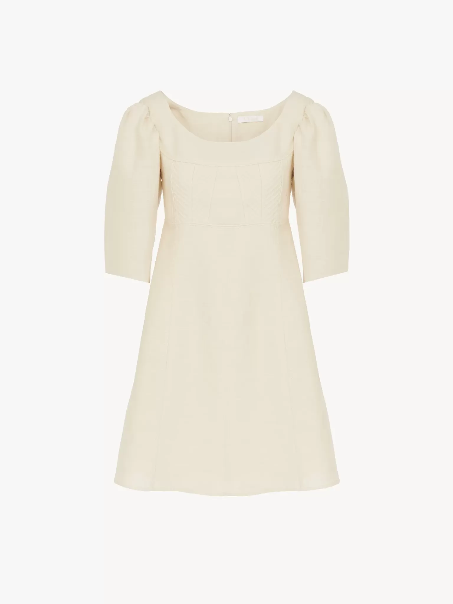 Femme Chloé Mini Robe Manches Ballon