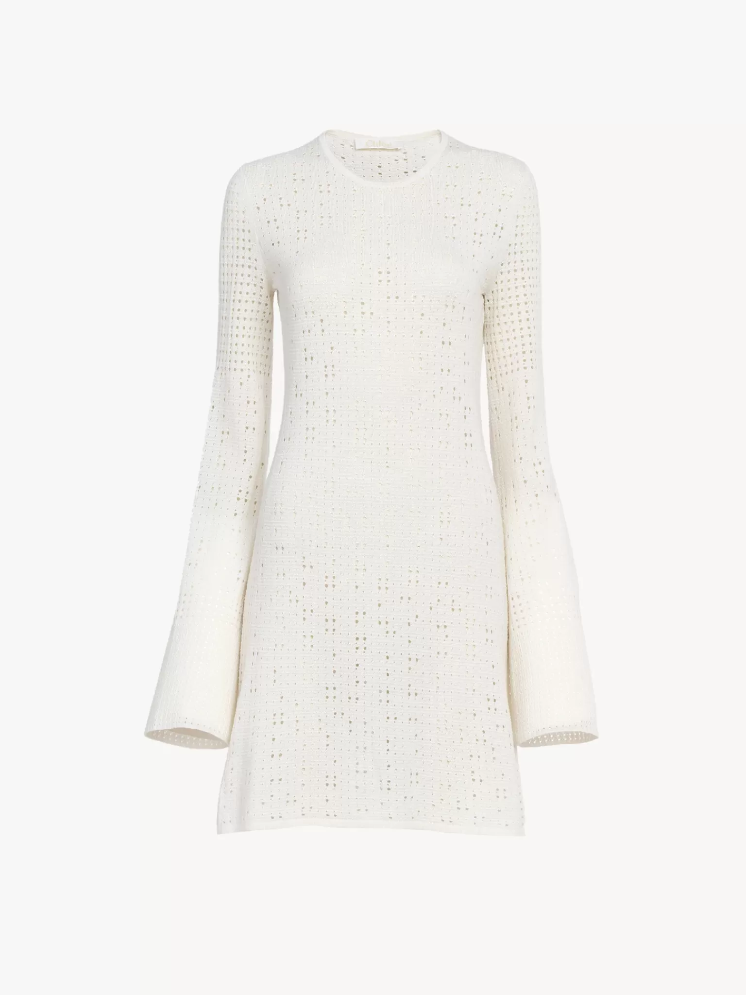 Femme Chloé Mini Robe Manches Trompette