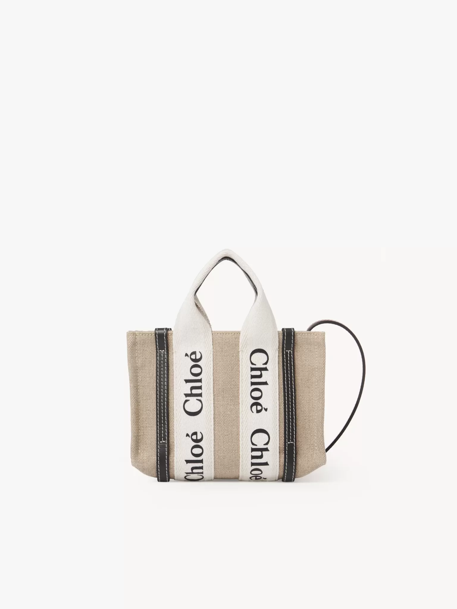 Femme Chloé Mini Sac Cabas Woody A Bandoulière