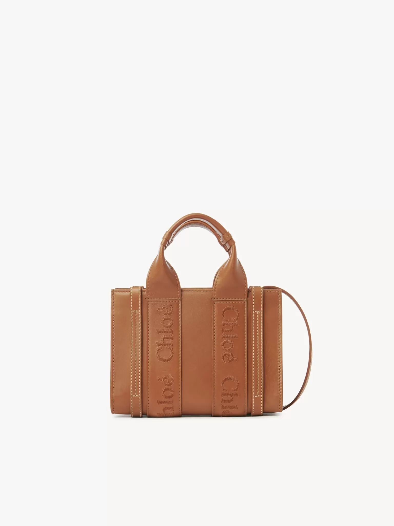 Femme Chloé Mini Sac Cabas Woody A Bandoulière