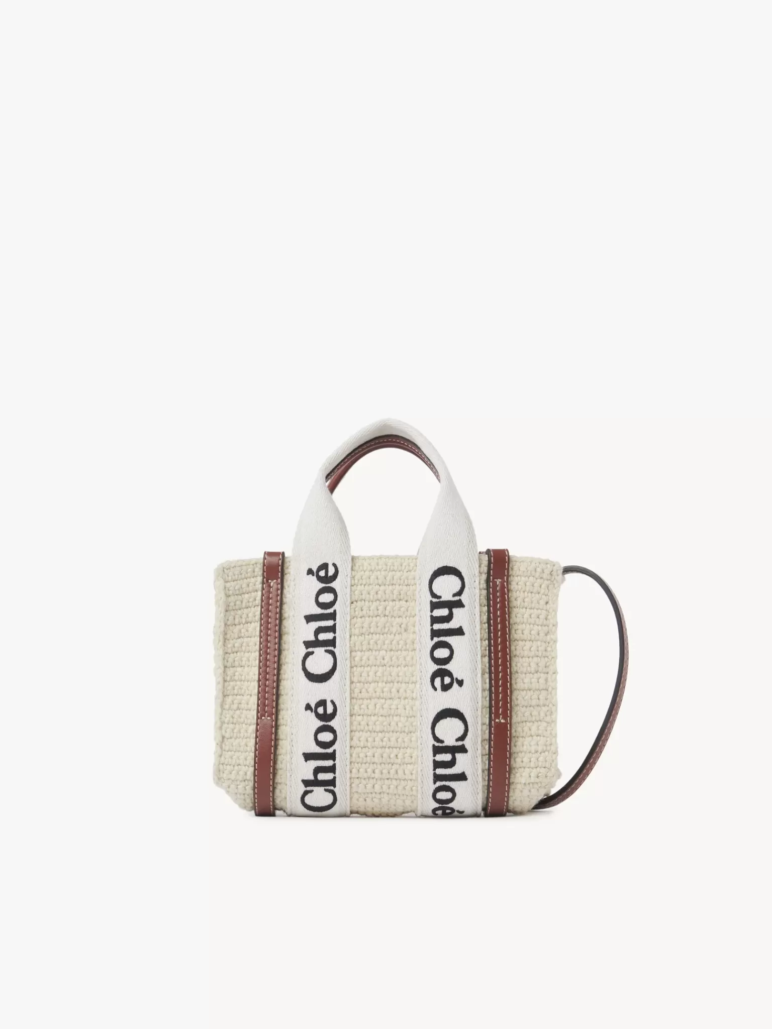 Femme Chloé Mini Sac Cabas Woody A Bandoulière