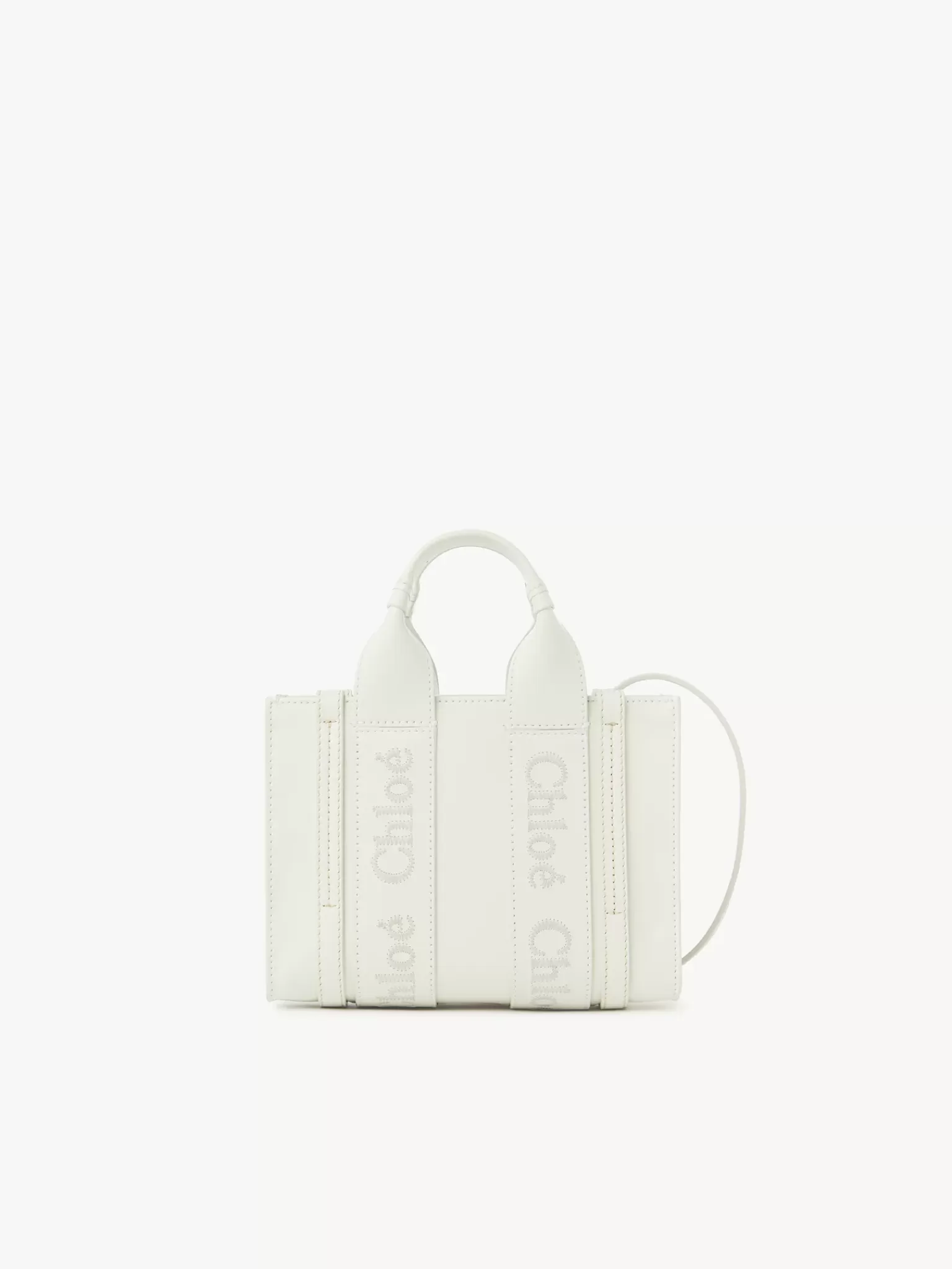 Femme Chloé Mini Sac Cabas Woody A Bandoulière