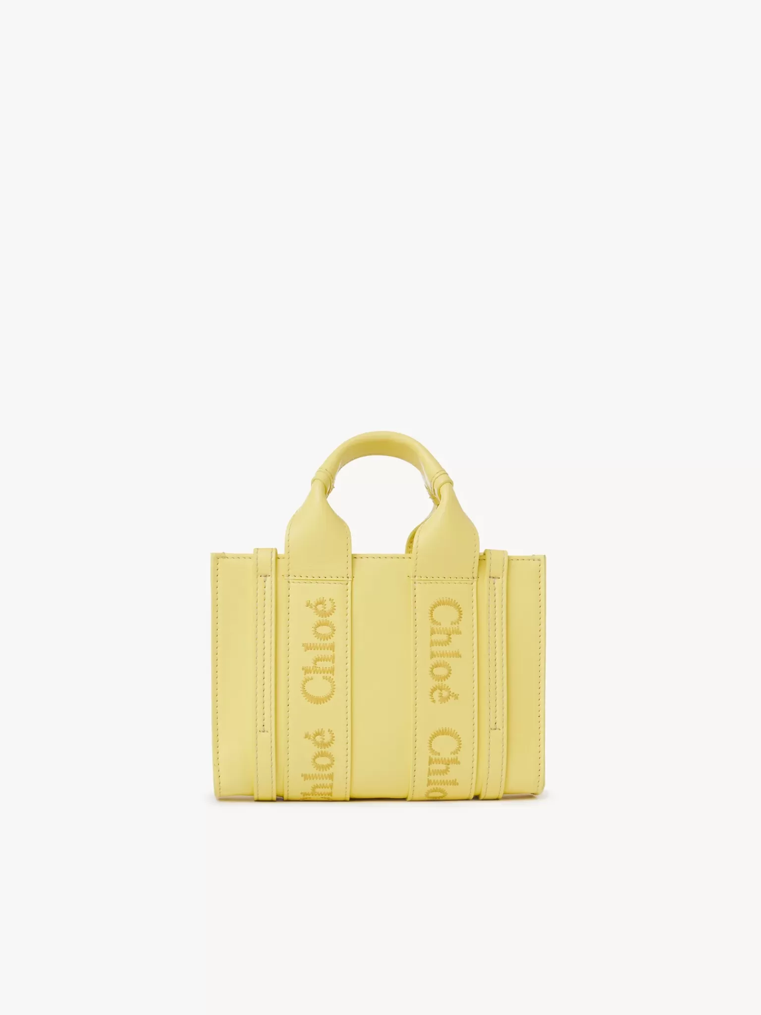 Femme Chloé Mini Sac Cabas Woody A Bandoulière