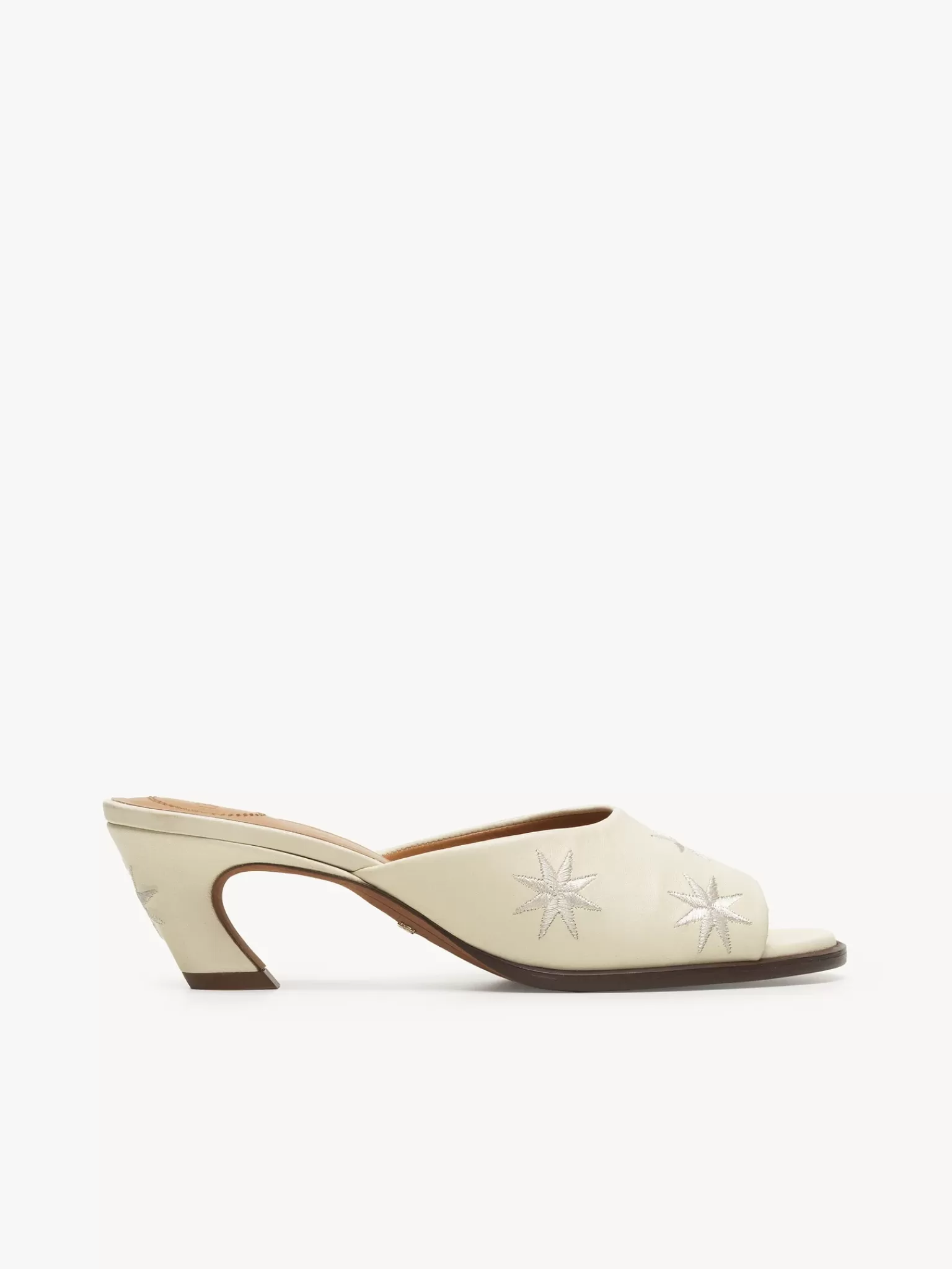 Femme Chloé Mules A Talon Oli