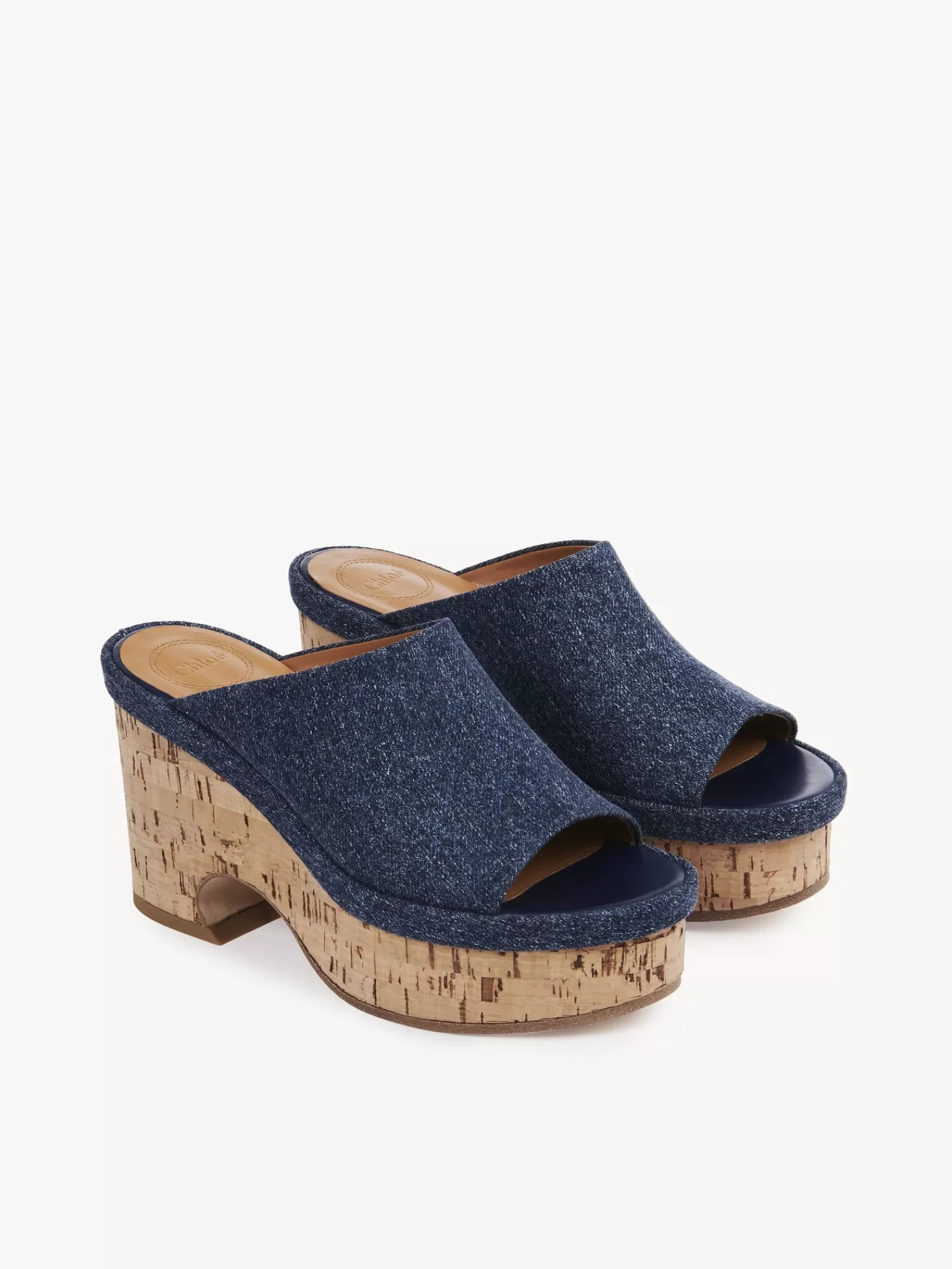 Femme Chloé Mules Compensees Oli