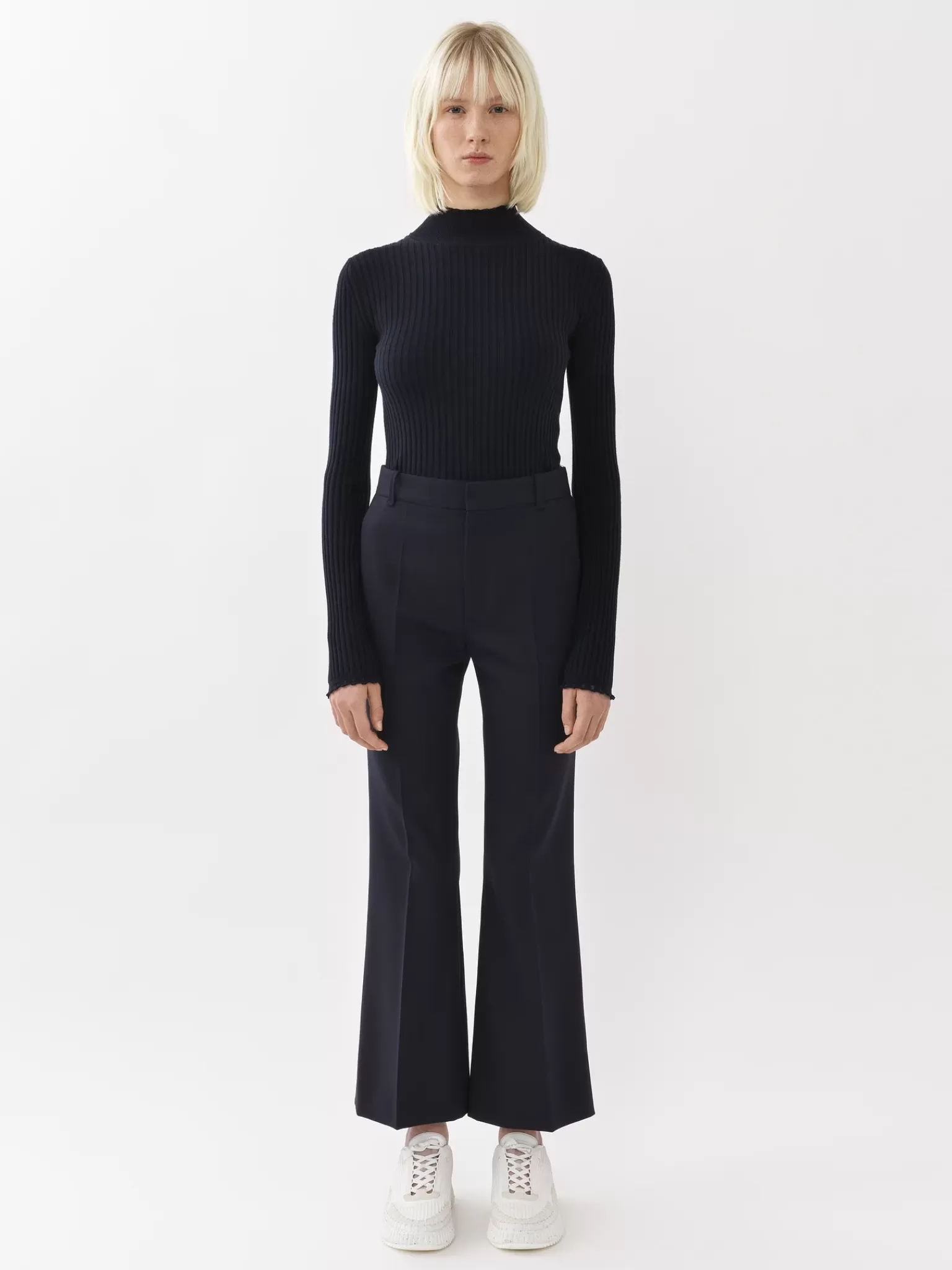 Femme Chloé Pantalon Bootcut Court