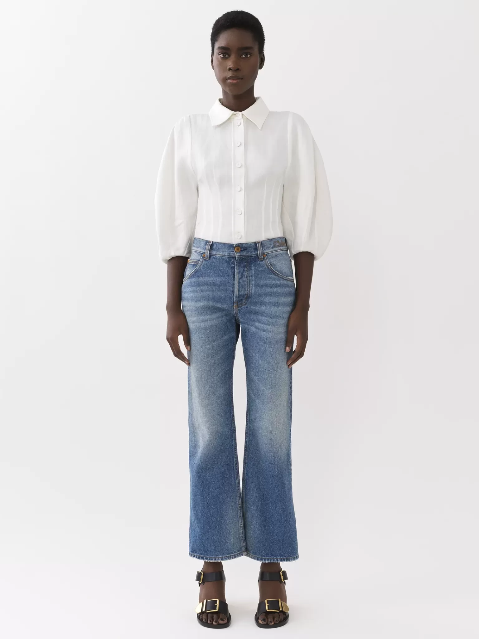 Femme Chloé Pantalon Court Bootcut « Fuego »