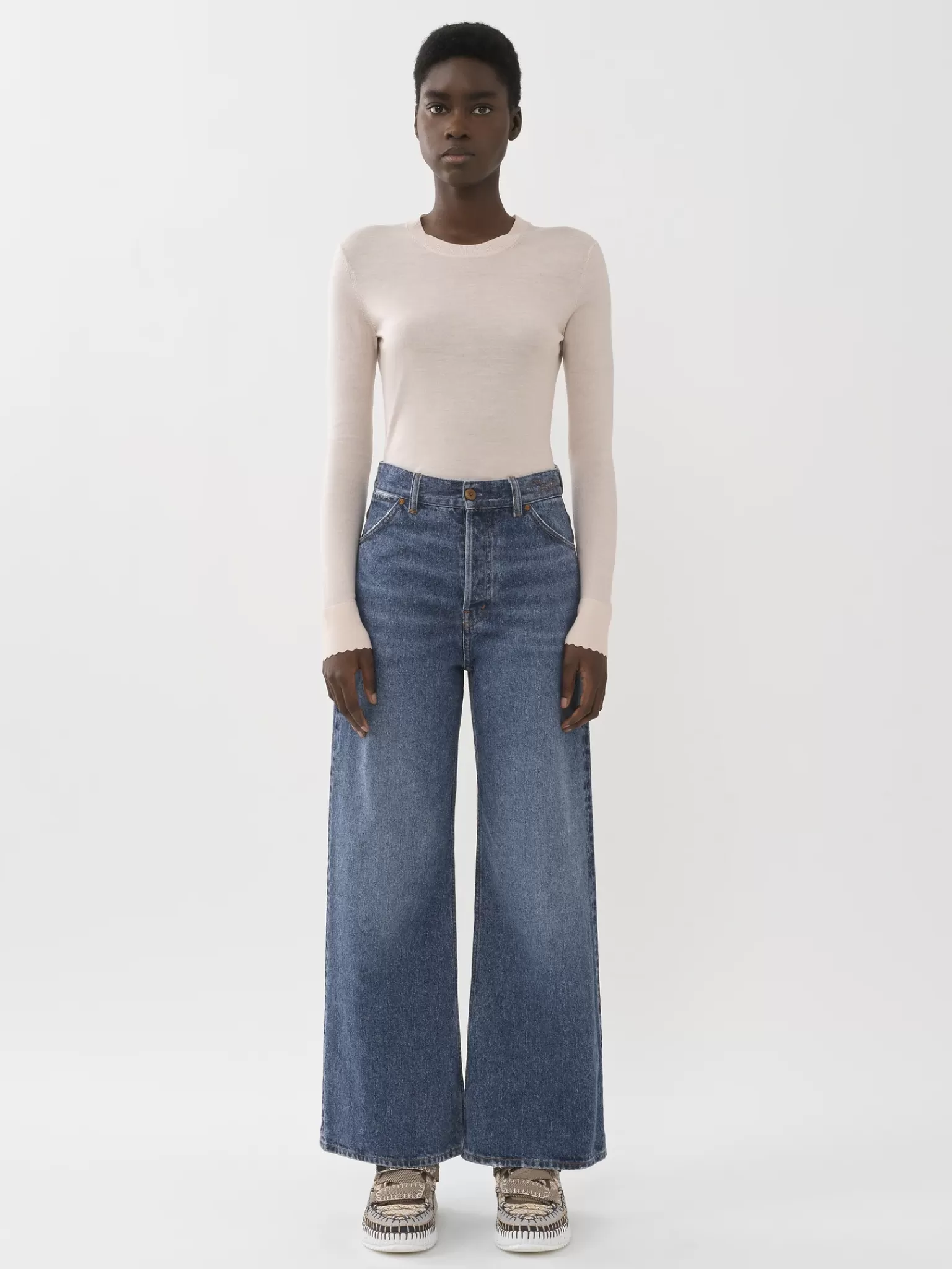 Femme Chloé Pantalon Court Large « Stromboli »