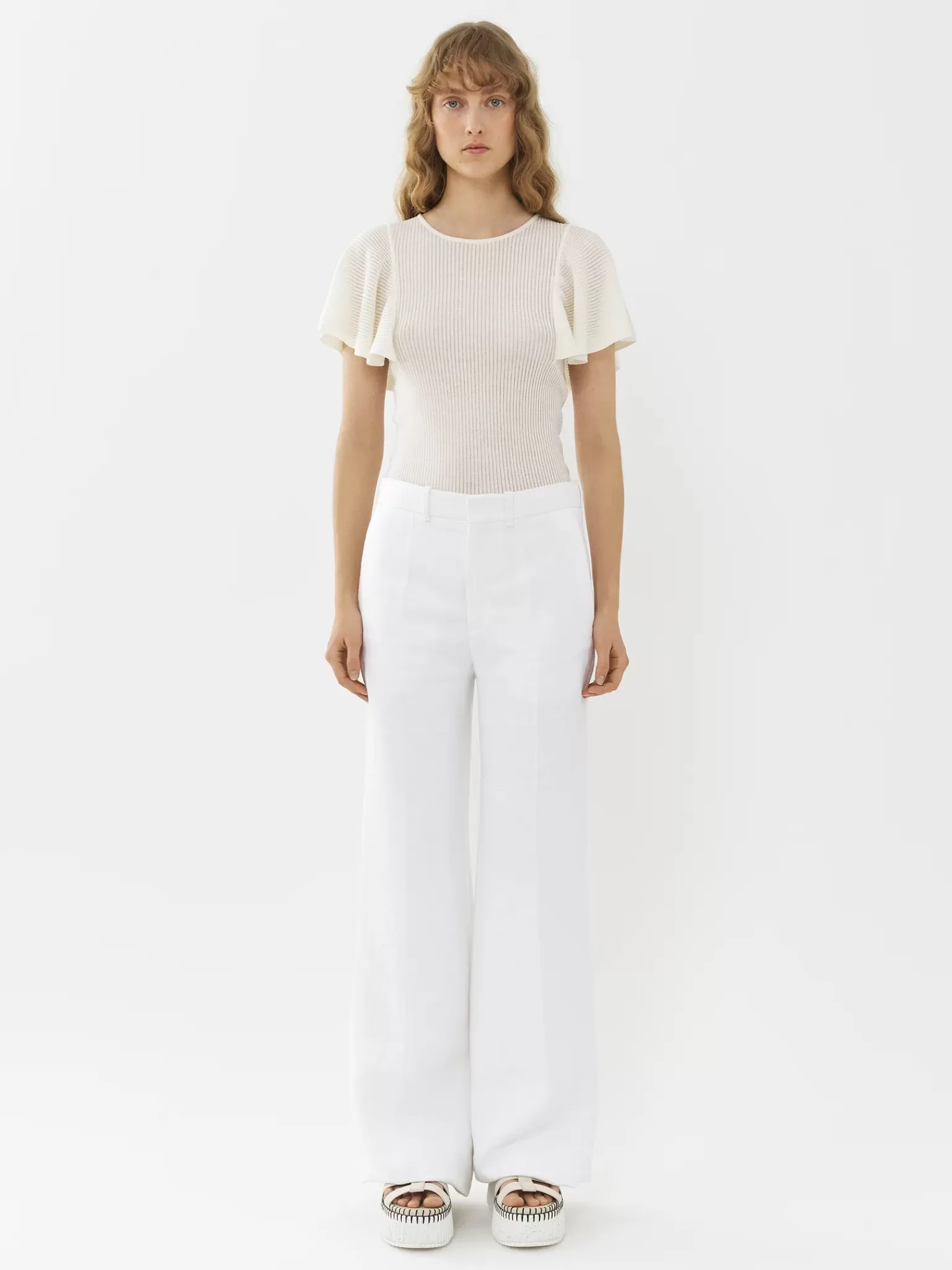 Femme Chloé Pantalon De Costume Evase