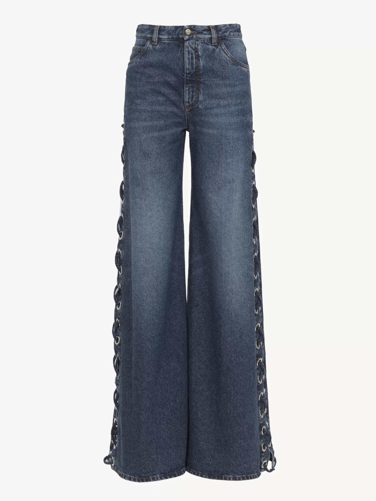 Femme Chloé Pantalon Large A Lacets