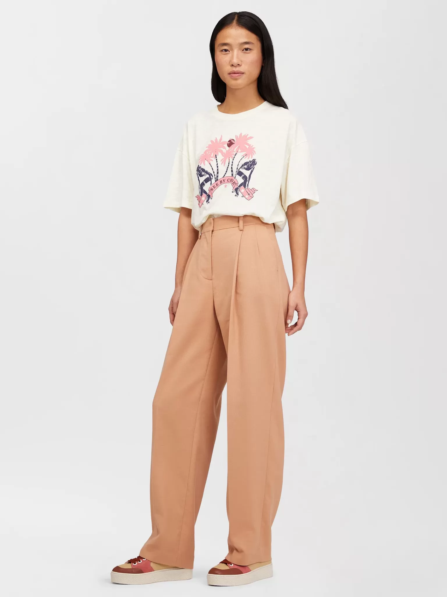 Femme Chloé Pantalon Large Fusele