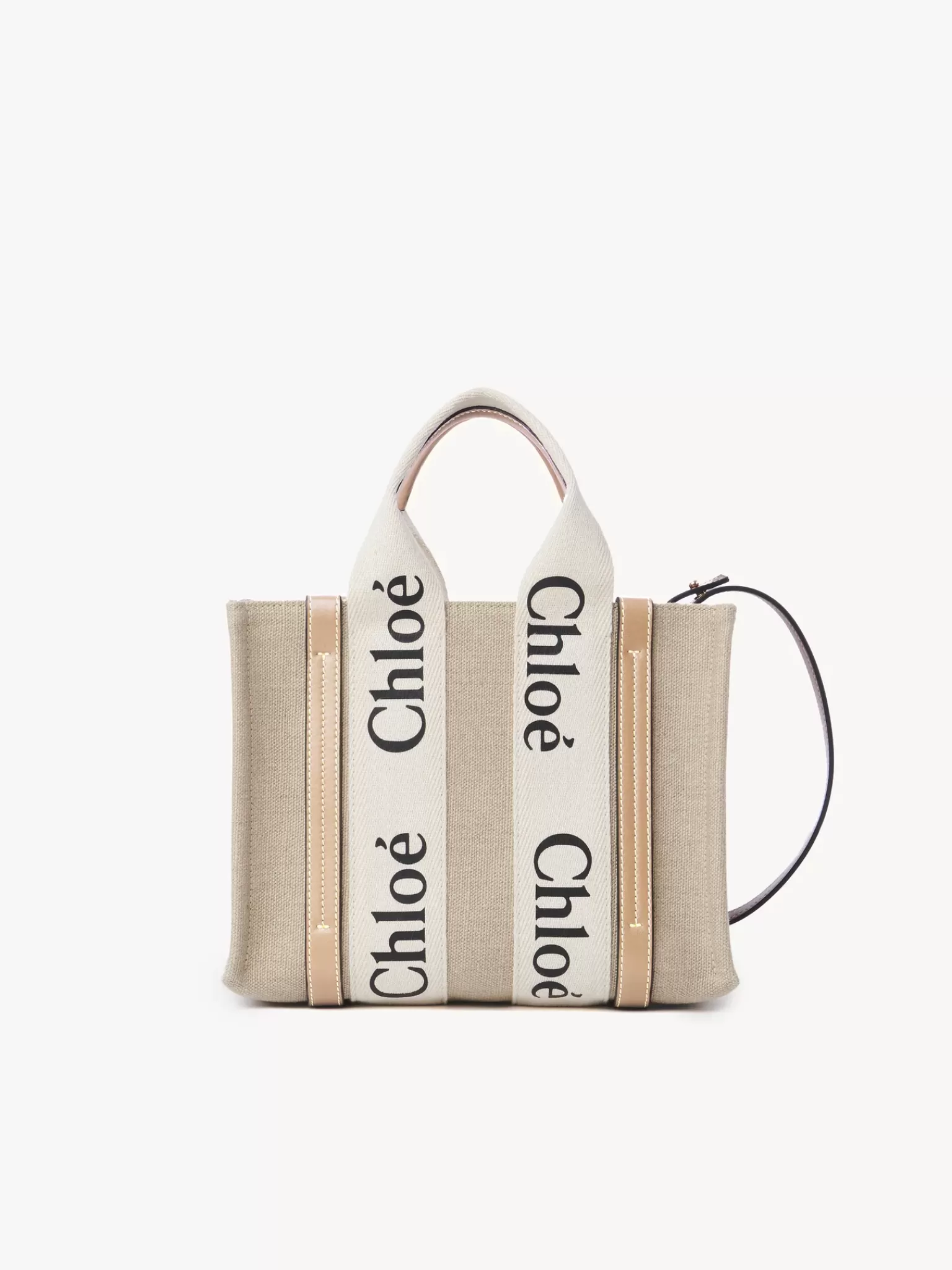 Femme Chloé Petit Sac Cabas Woody A Bandoulière