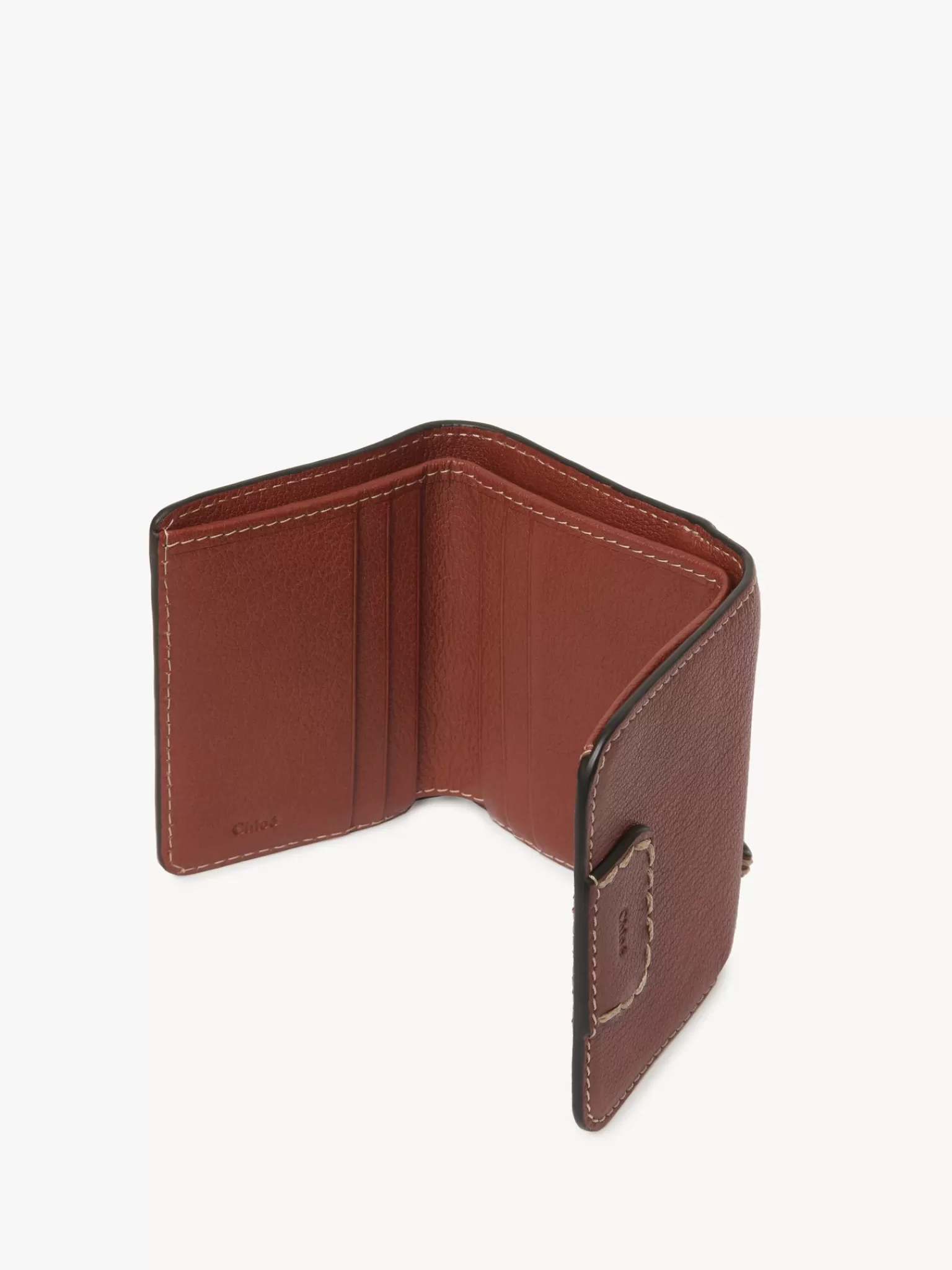 Femme Chloé Portefeuille Compact A Trois Volets Edith