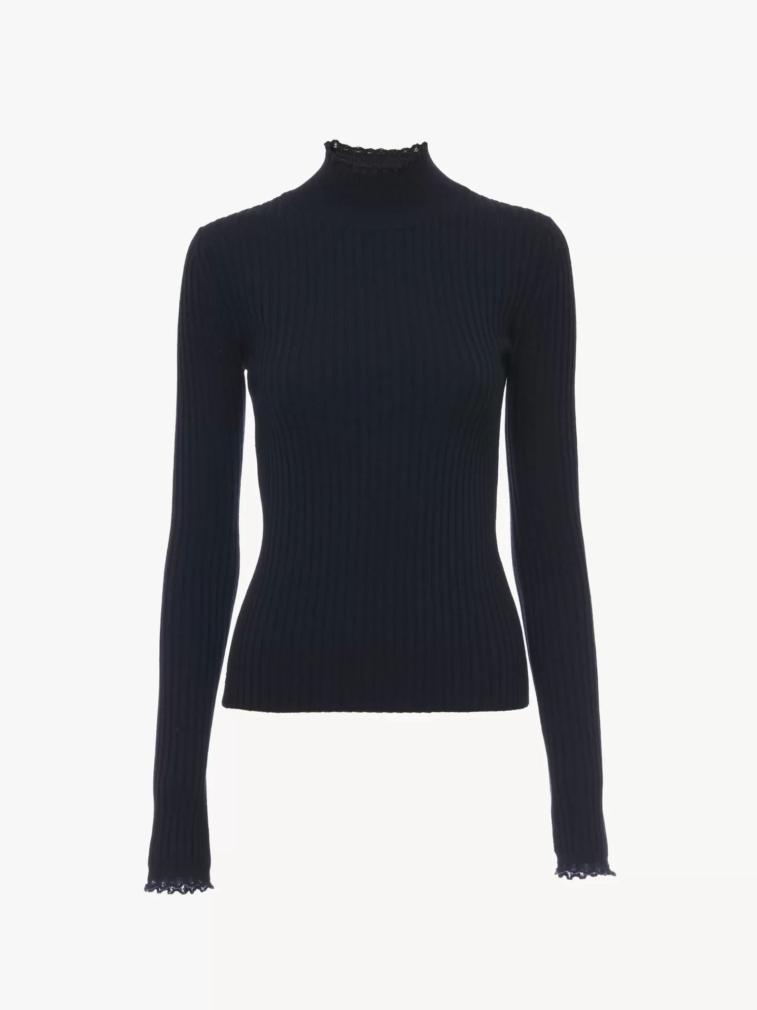 Femme Chloé Pull Col Montant