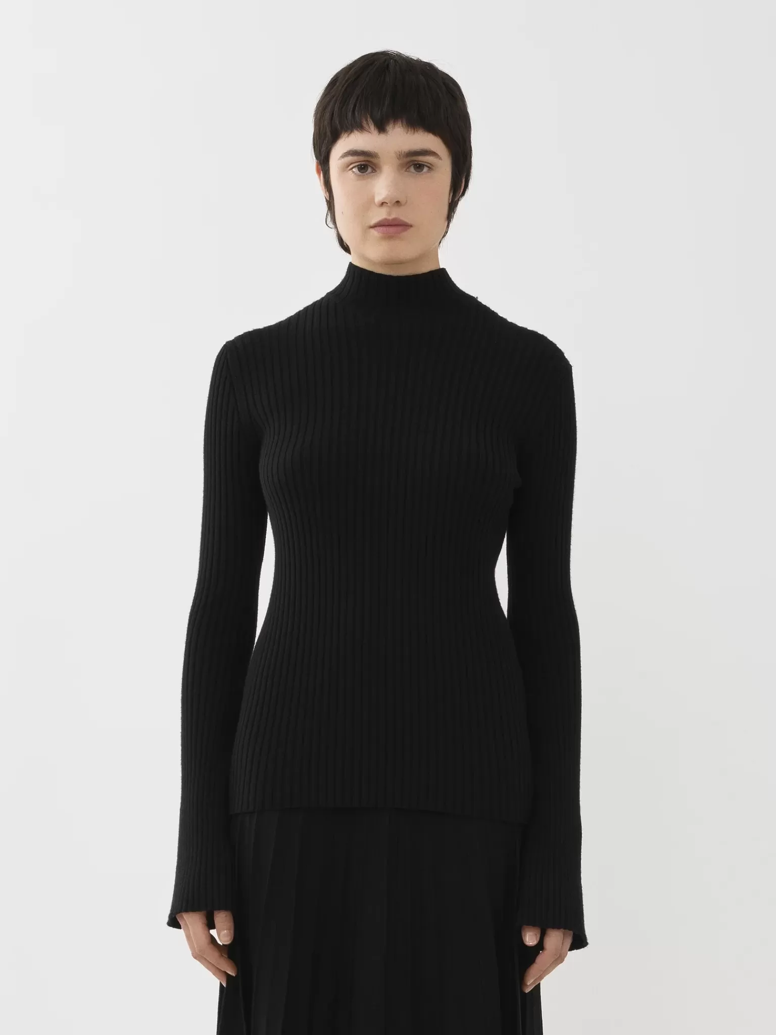 Femme Chloé Pull Col Montant