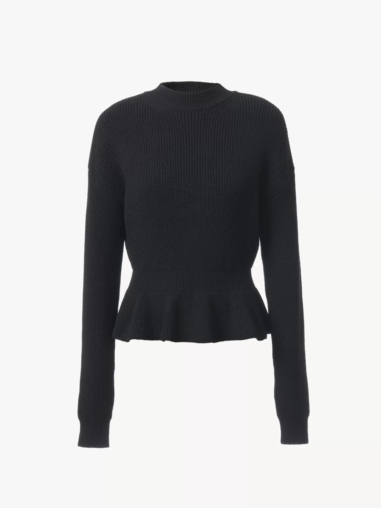 Femme Chloé Pull Col Montant A Basque