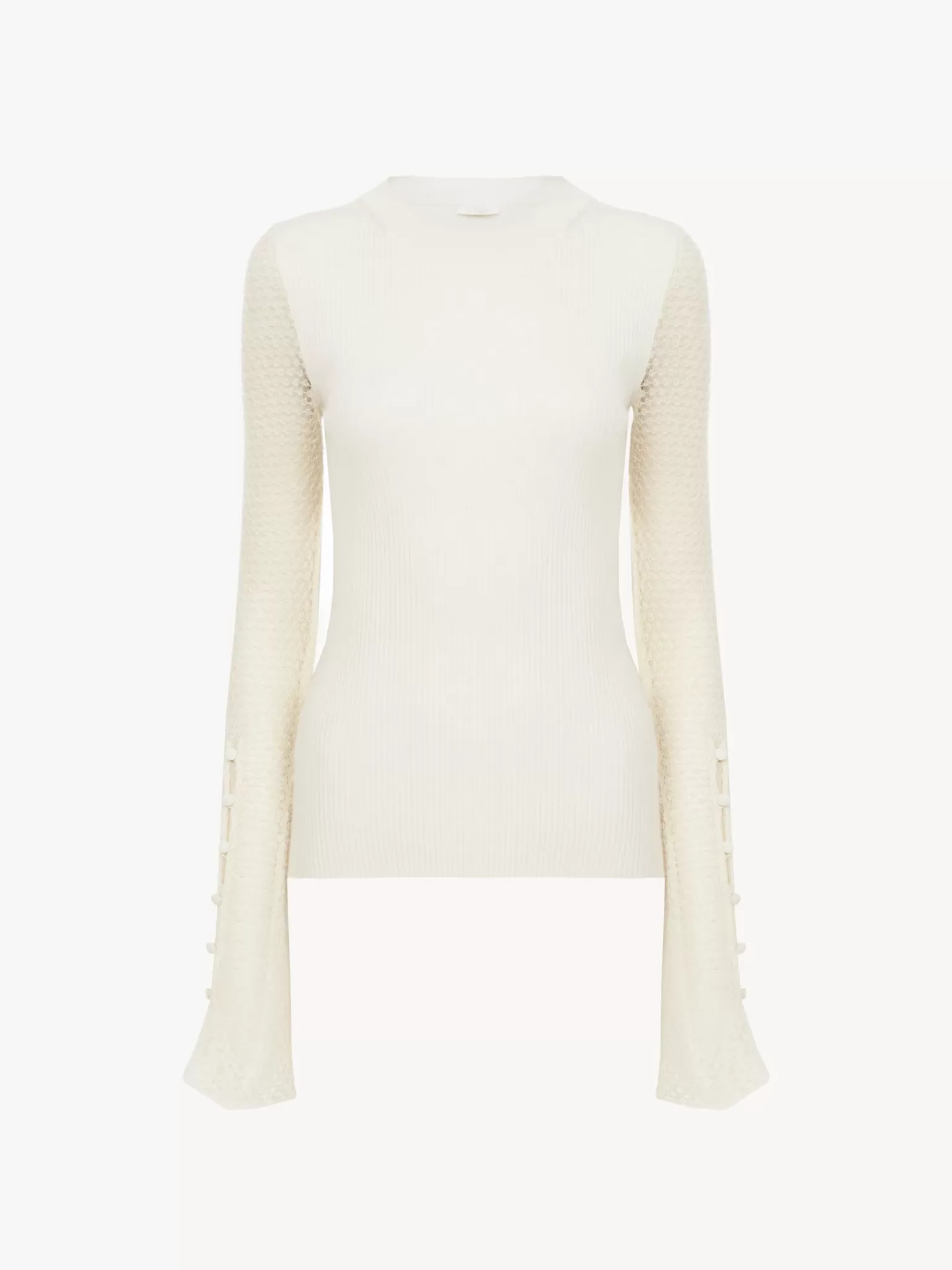 Femme Chloé Pull Col Rond Ajuste