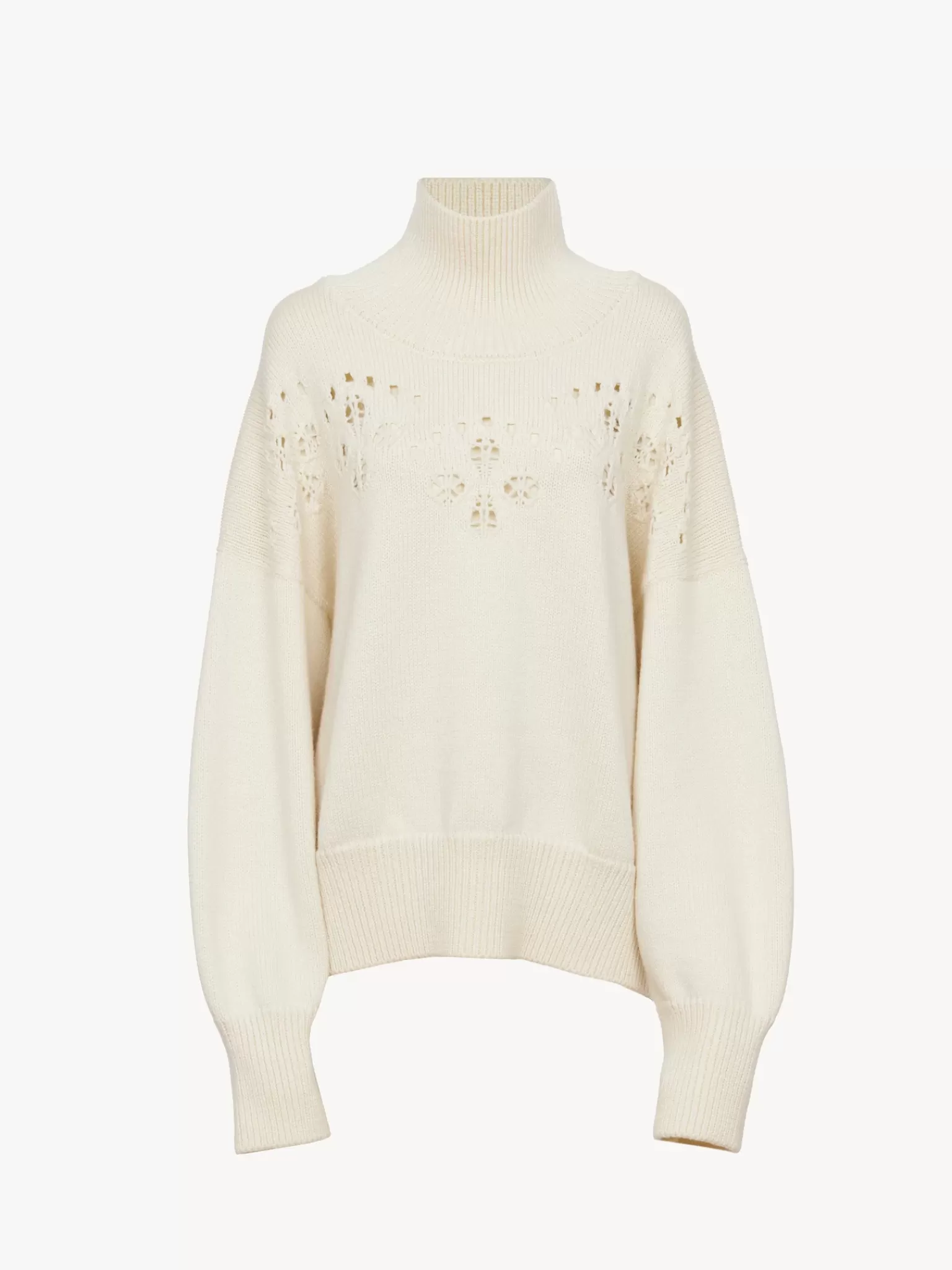 Femme Chloé Pull Col Roule Ample