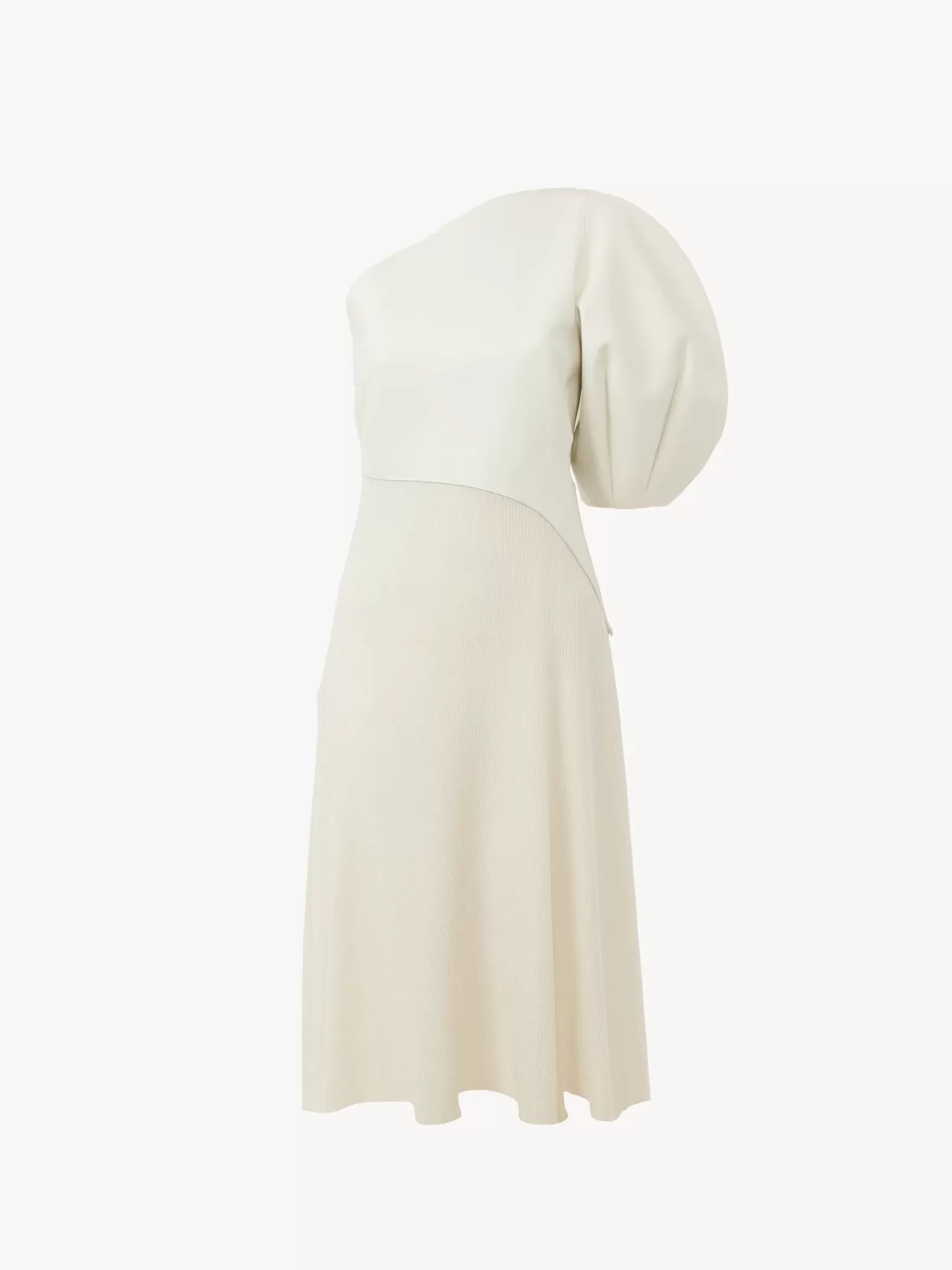 Femme Chloé Robe Asymetrique Bi-Matiere