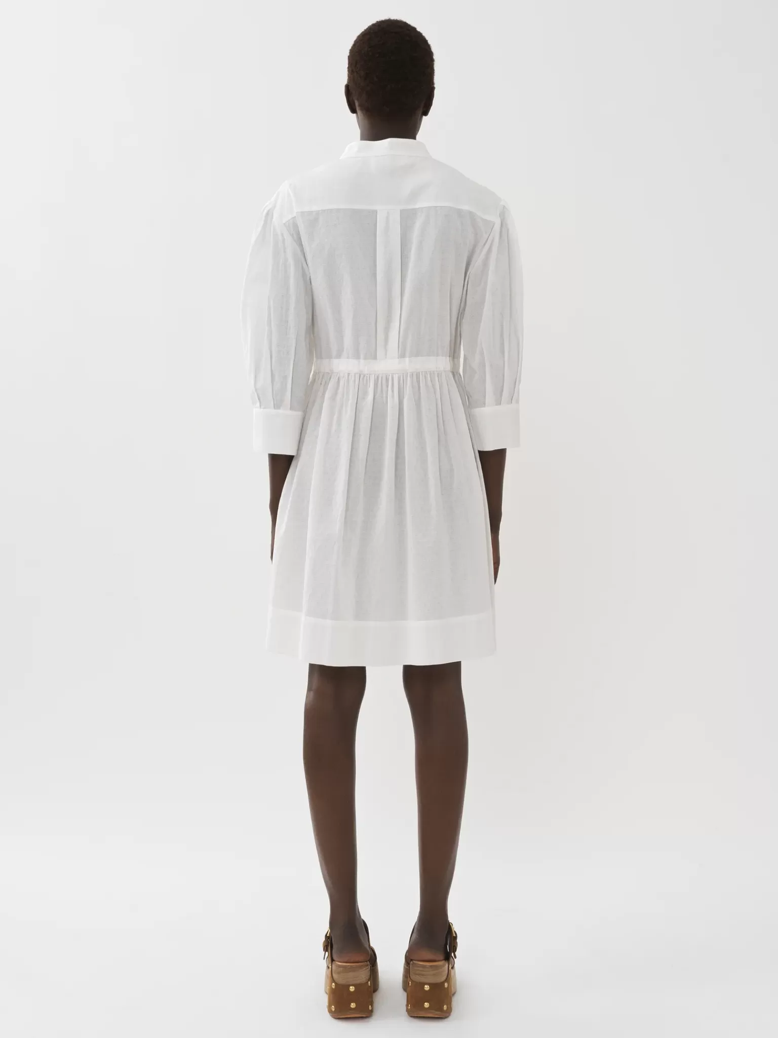 Femme Chloé Robe Chemise Col-Trompe L'Oeil