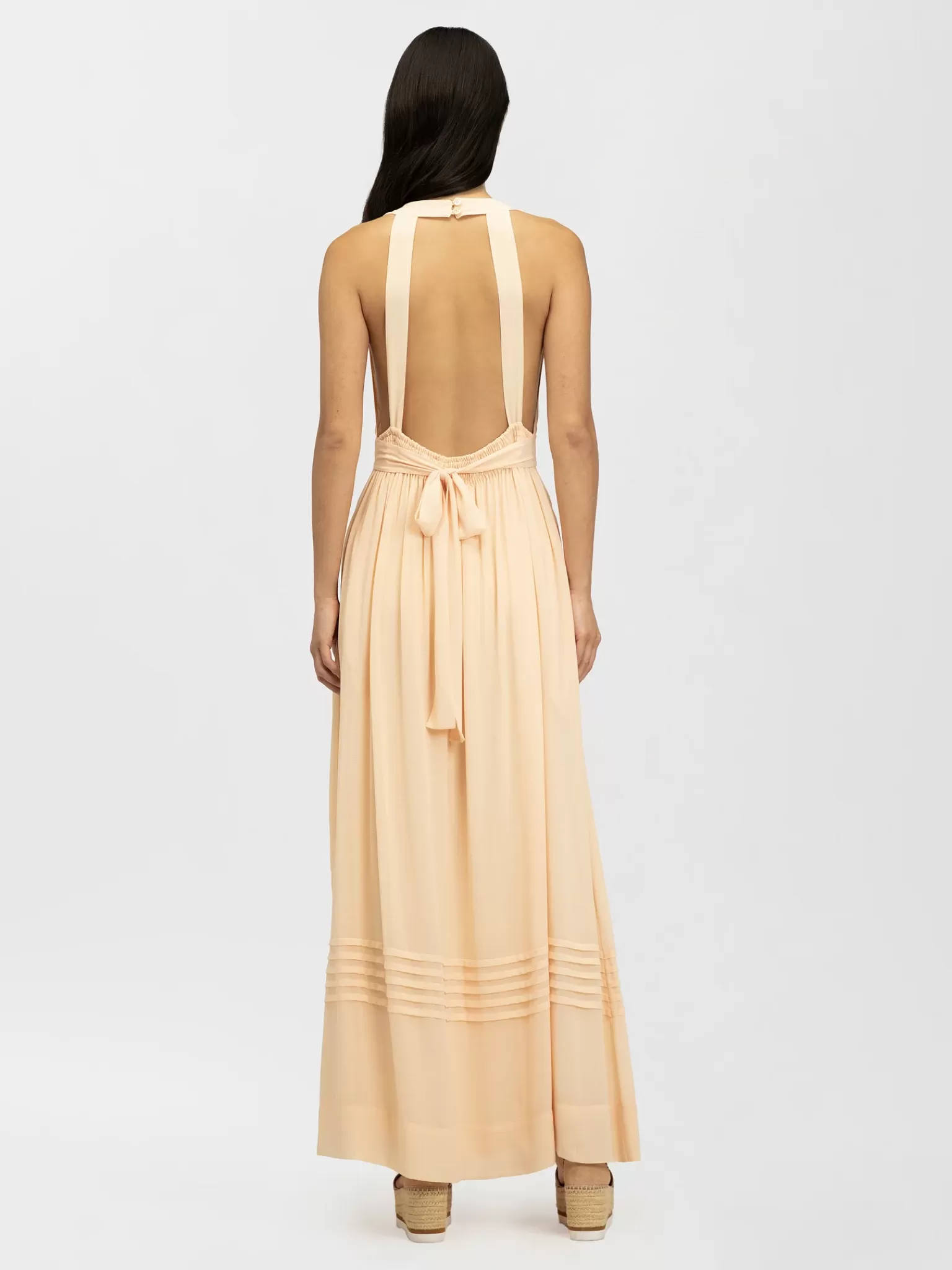 Femme Chloé Robe Maxi Dos Nu