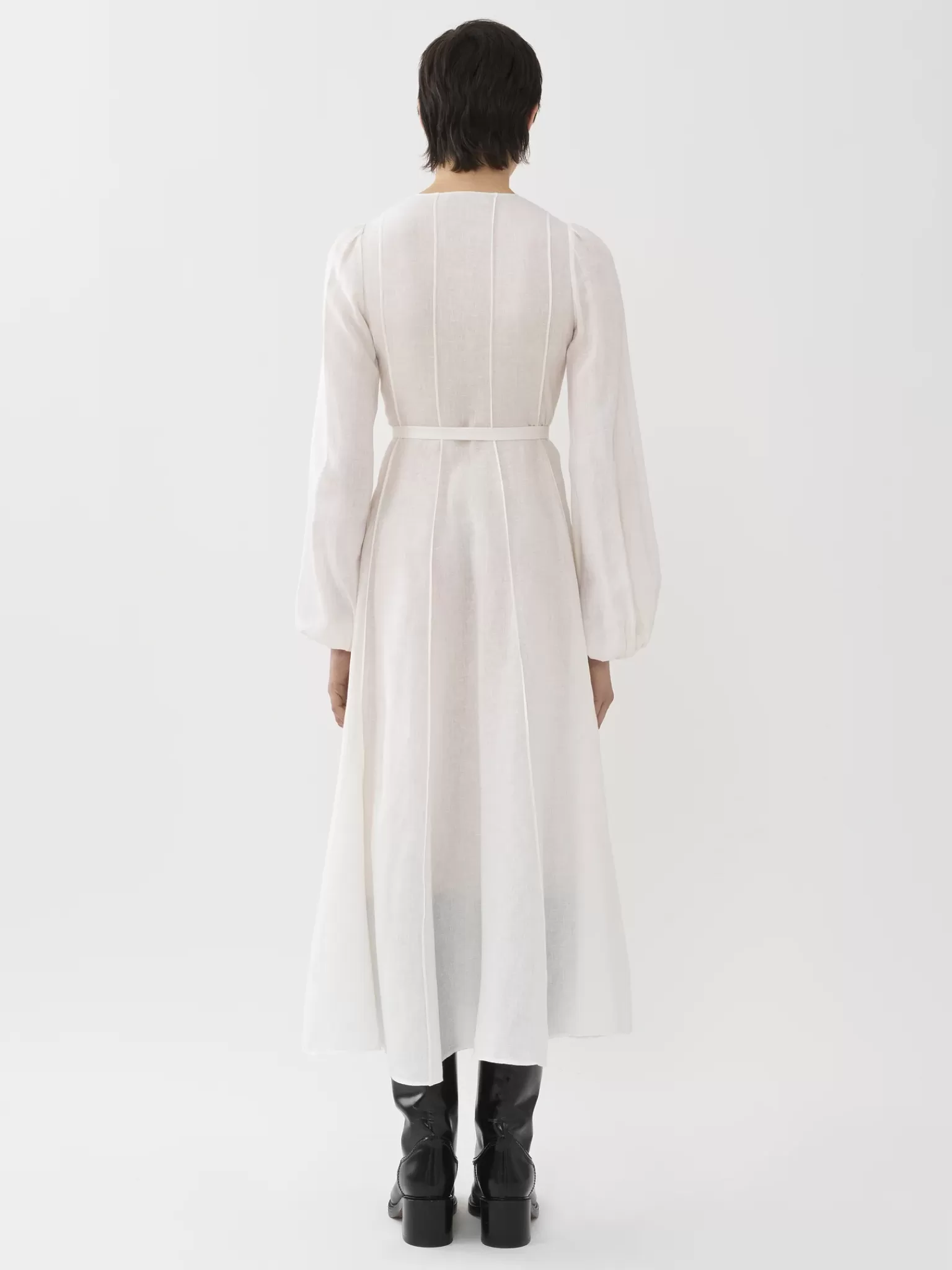 Femme Chloé Robe Midi Nervuree