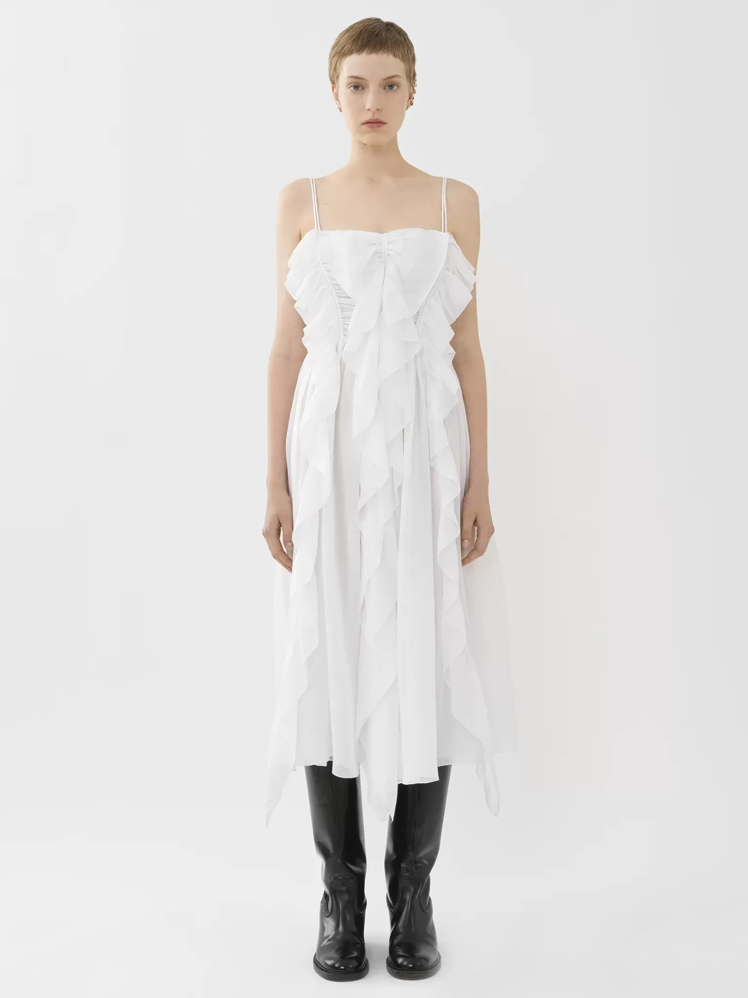 Femme Chloé Robe Volantee