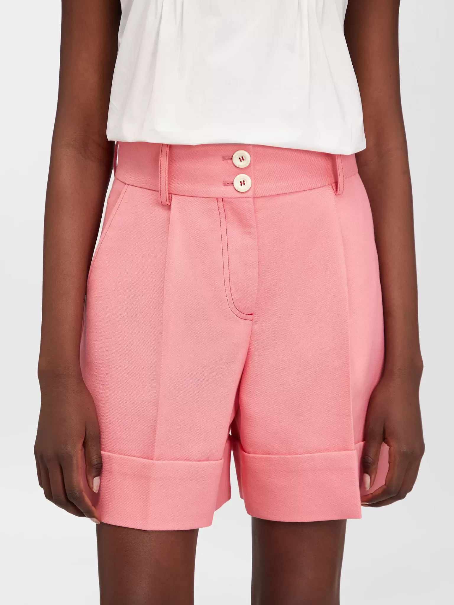 Femme Chloé Short Bermuda A Revers