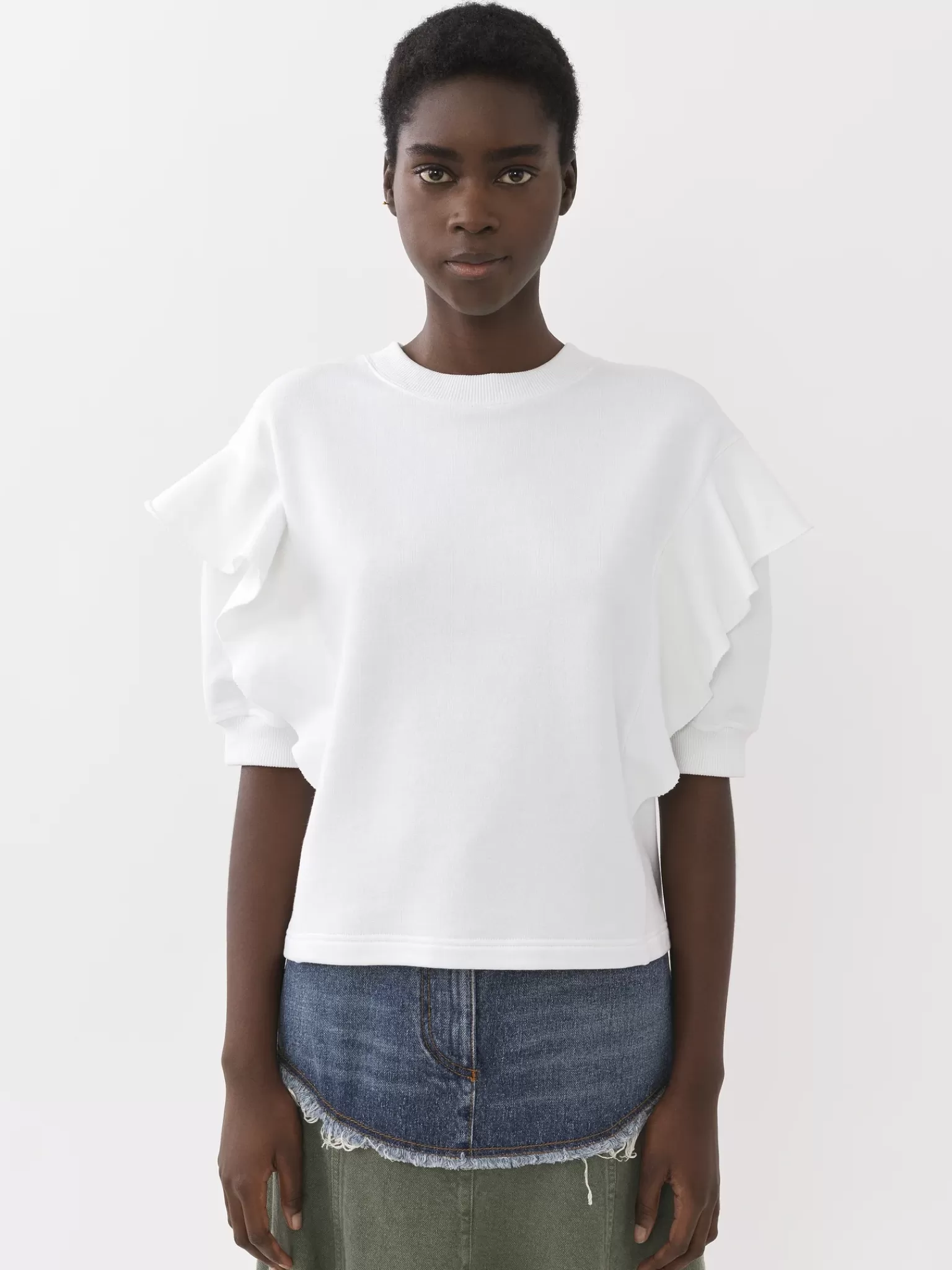 Femme Chloé Sweat Col Rond Volante