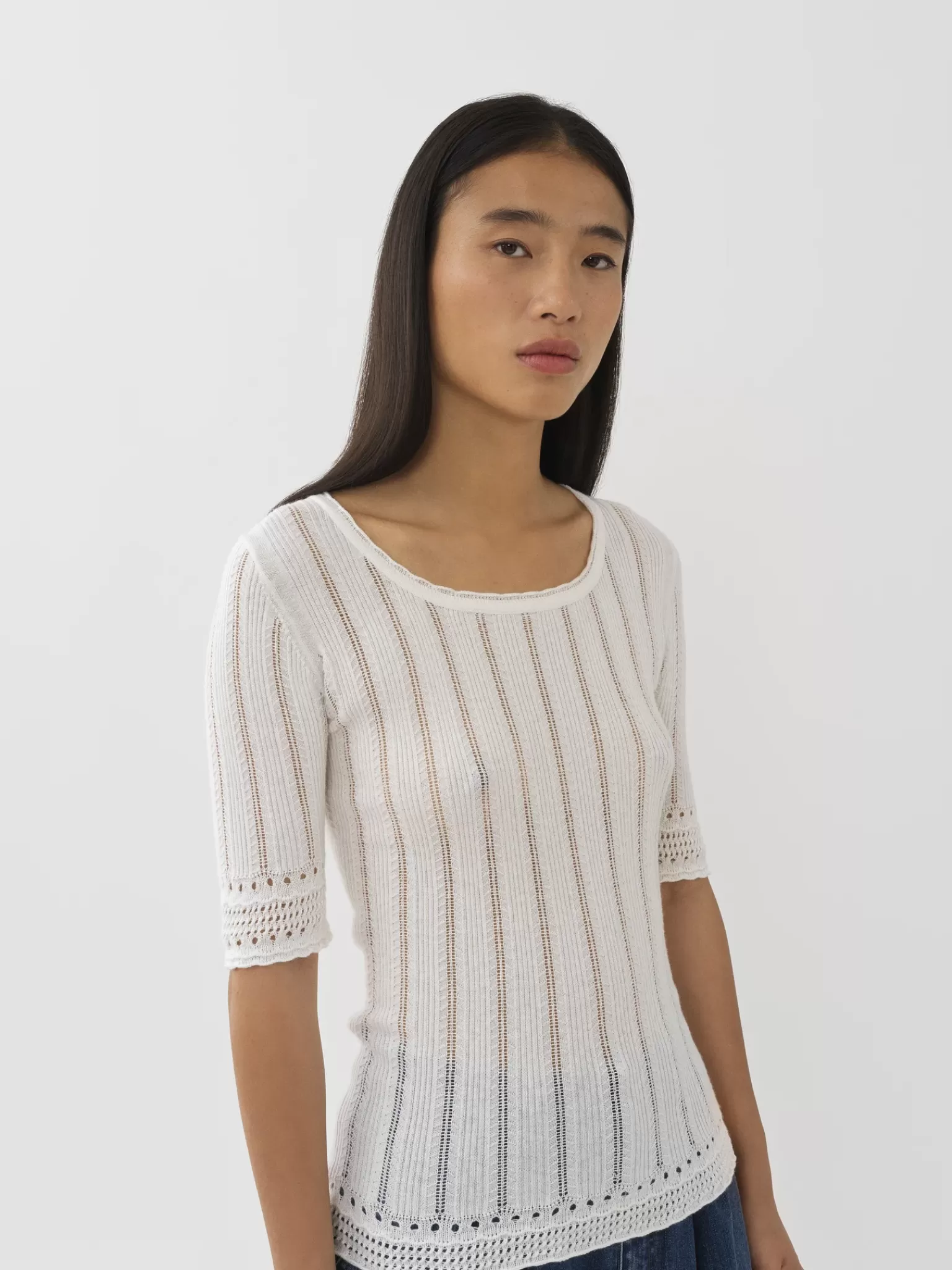 Femme Chloé Top Encolure Degagee