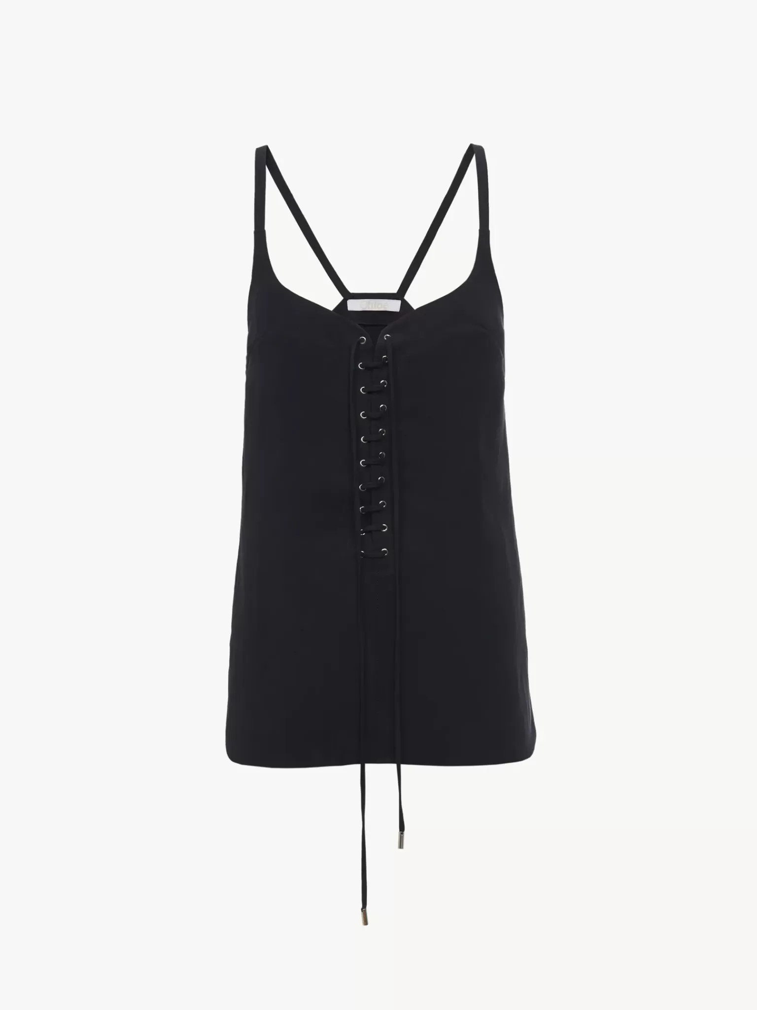 Femme Chloé Top Sans Manches A Lacets