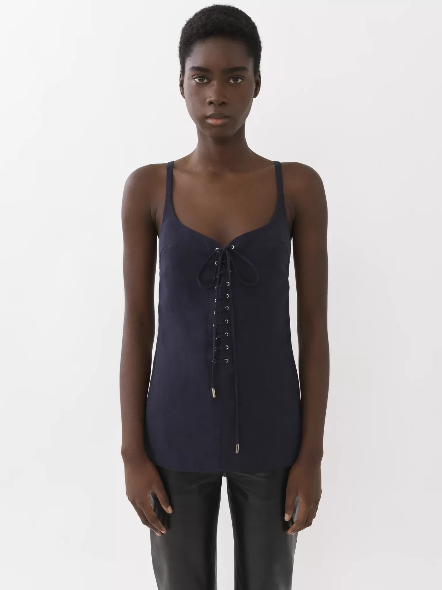 Femme Chloé Top Sans Manches A Lacets