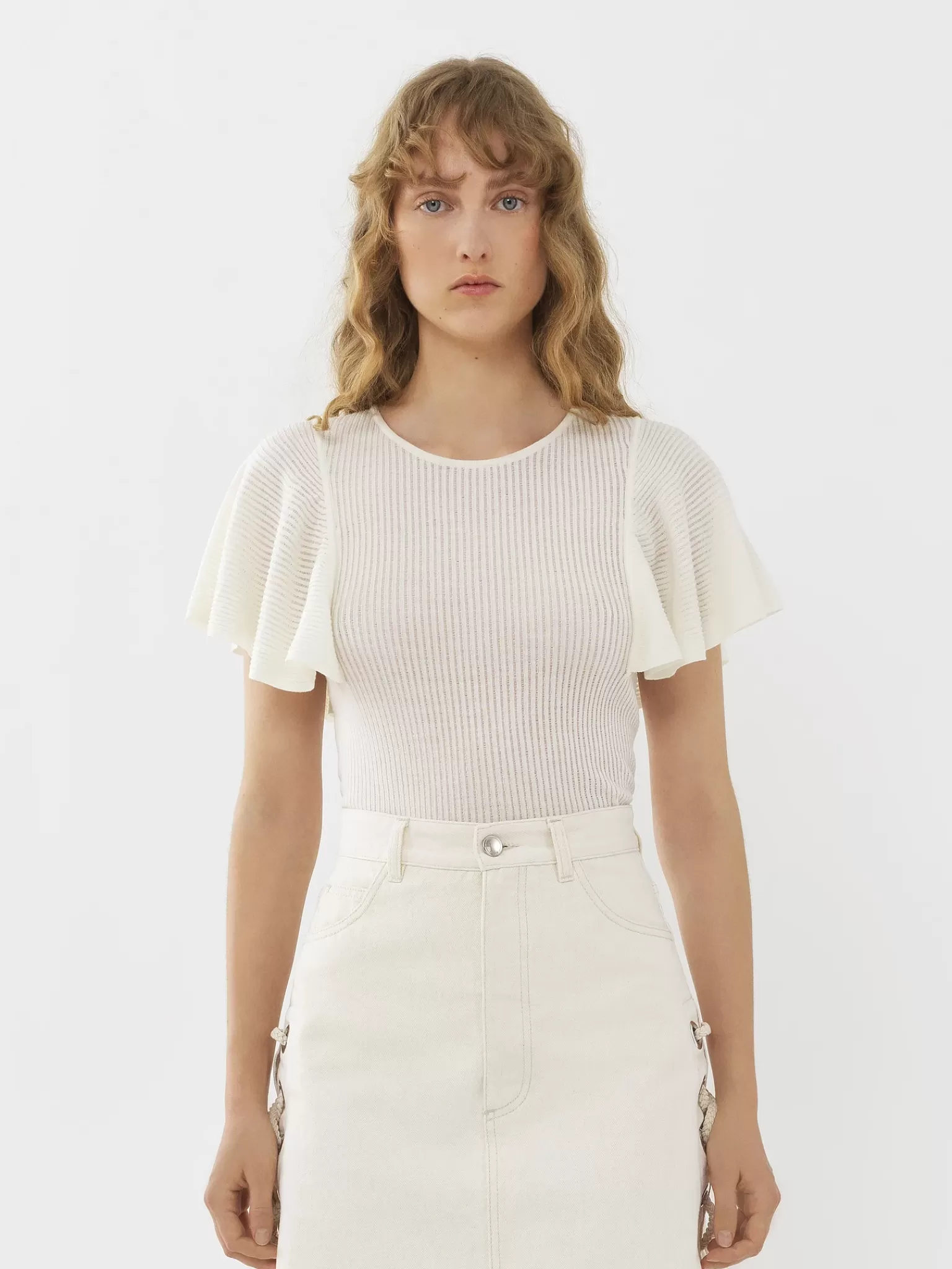 Femme Chloé Top Volante