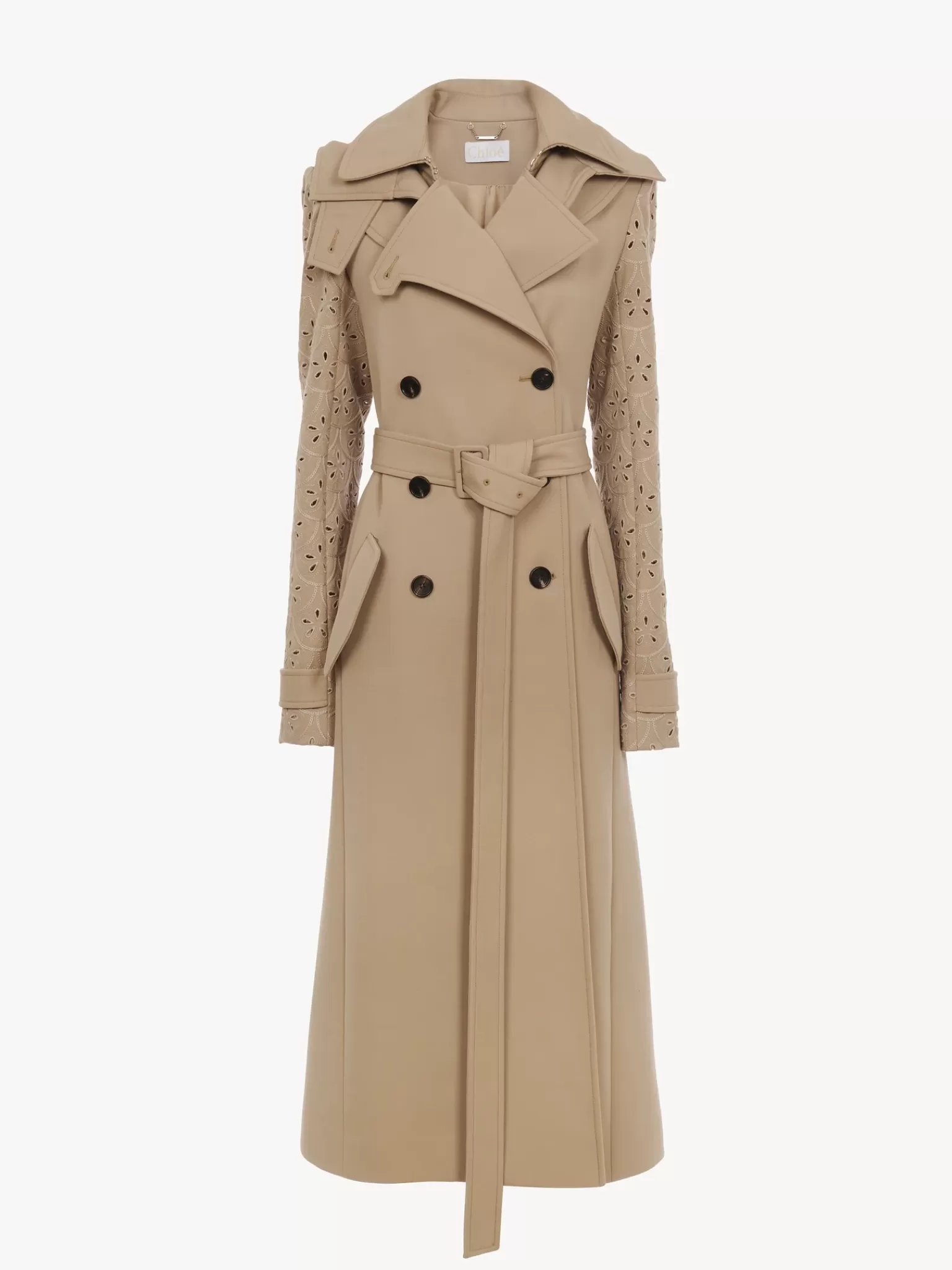 Femme Chloé Trench Long Ceinture