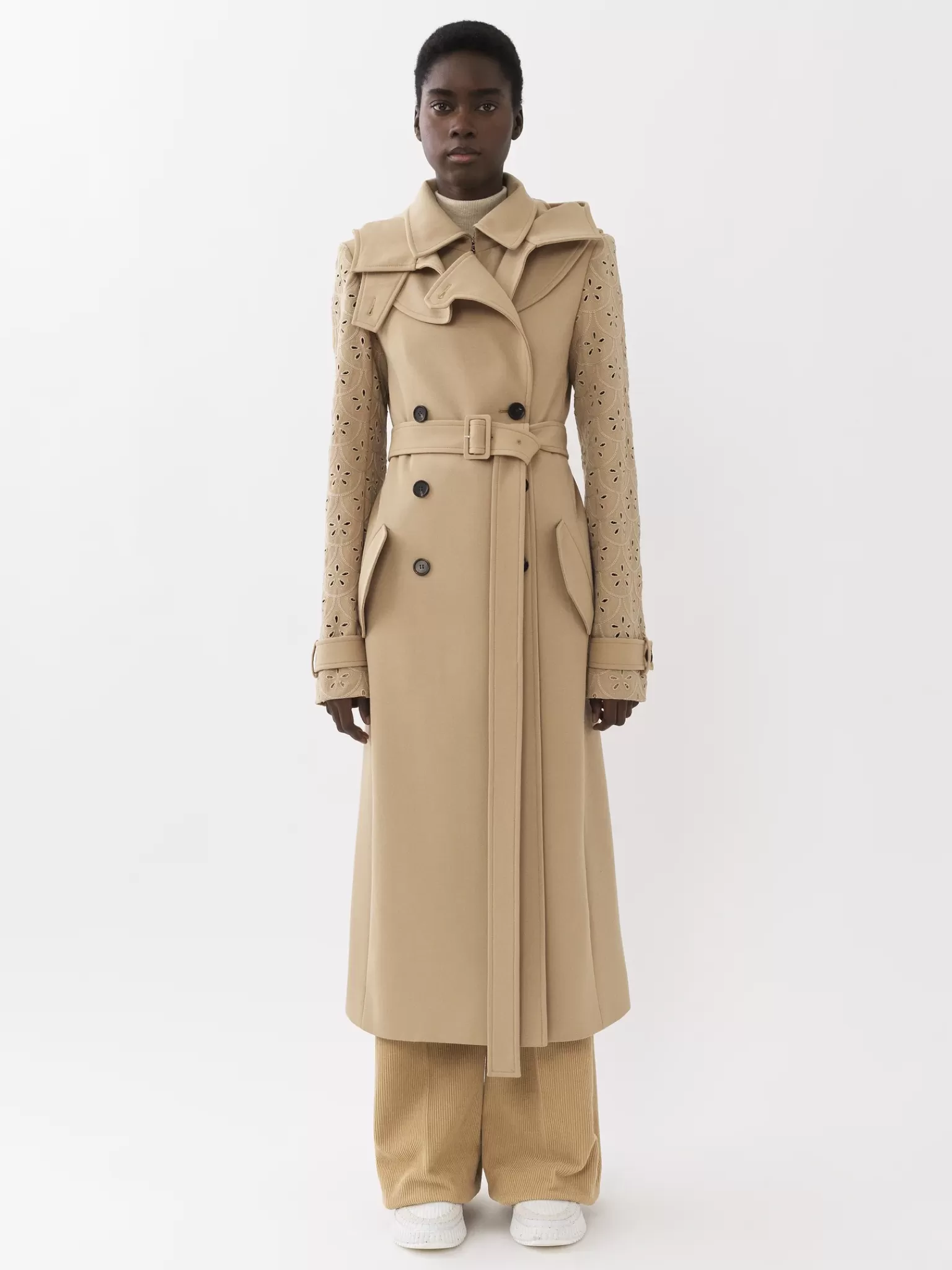 Femme Chloé Trench Long Ceinture