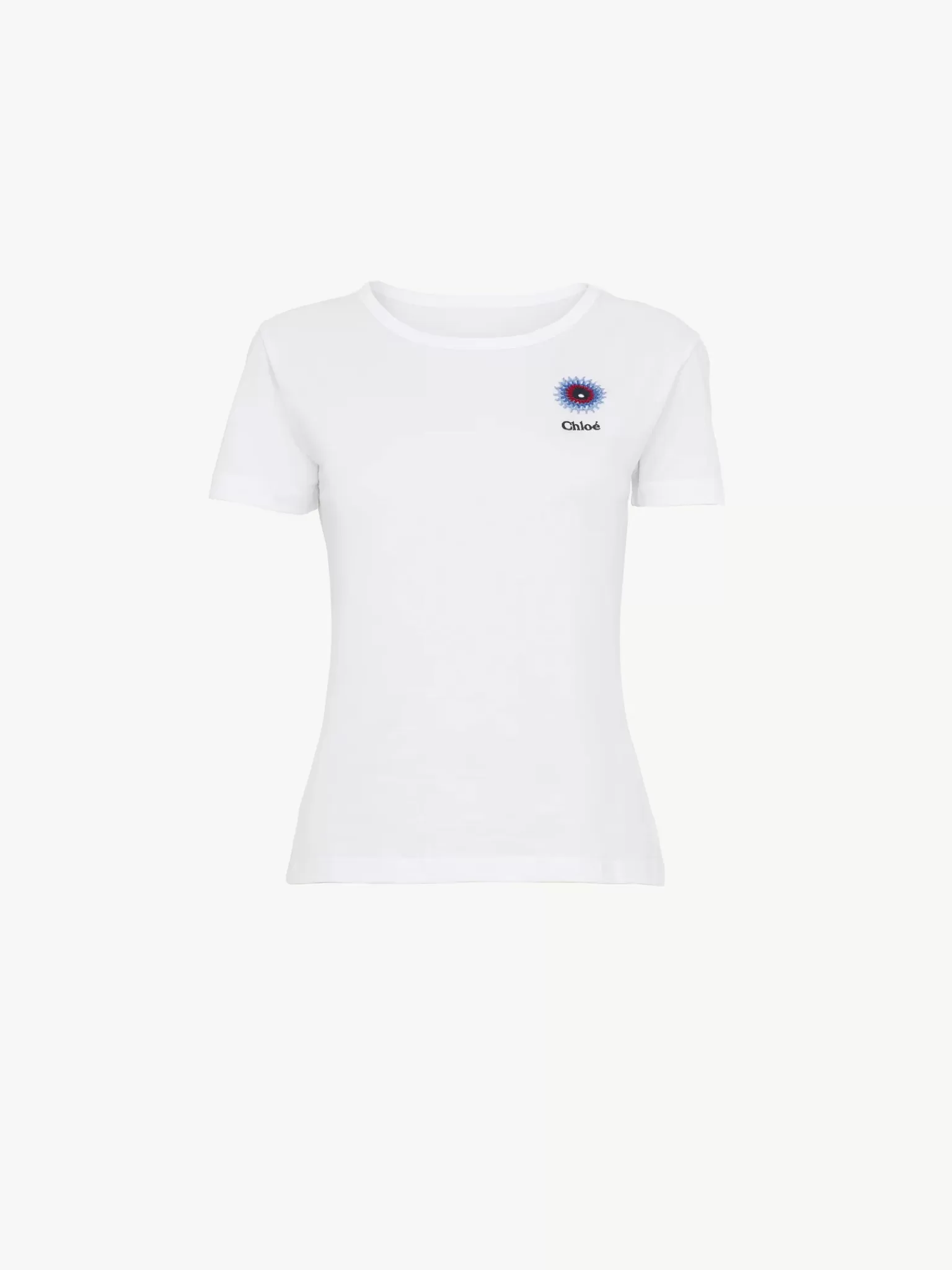 Femme Chloé T-Shirt Ajuste Col Rond