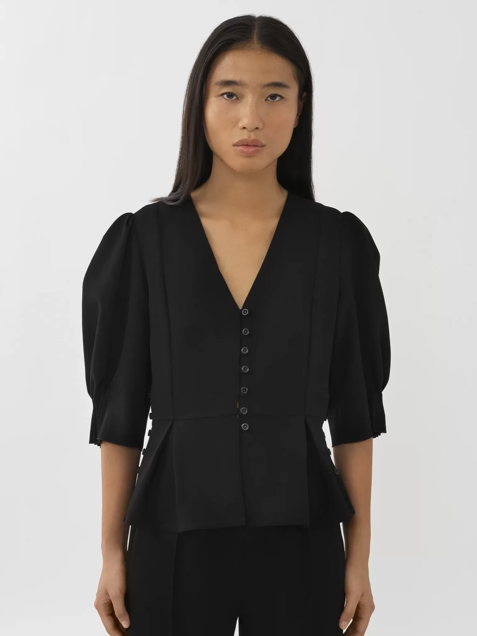 Femme Chloé Veste Boutonnee A Basque